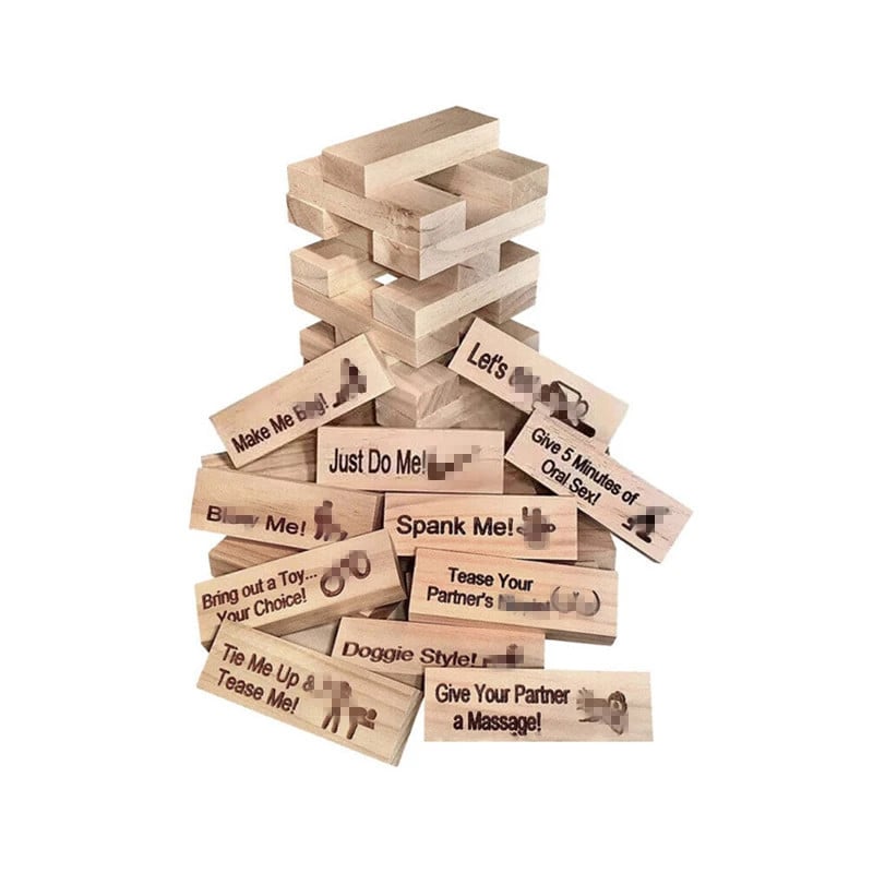 48-teiliges Blockturm-Spiel für Paare