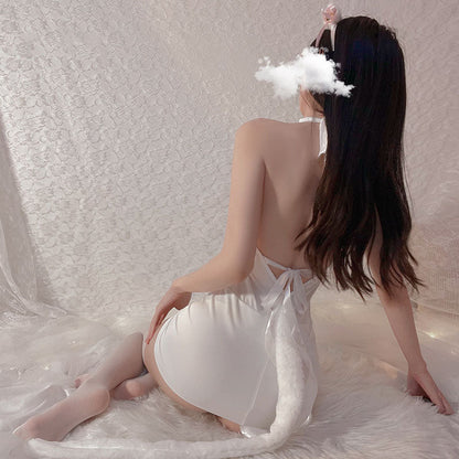 Halter Neck Slim Fit Cat Girl Uniform