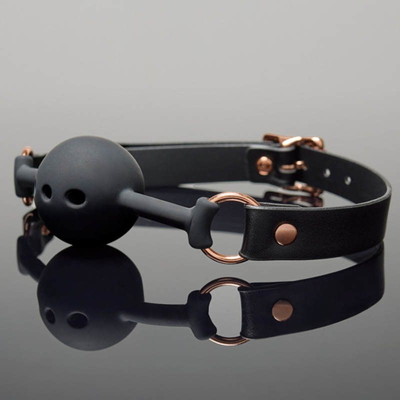 Black round ball three-hole mouth plug