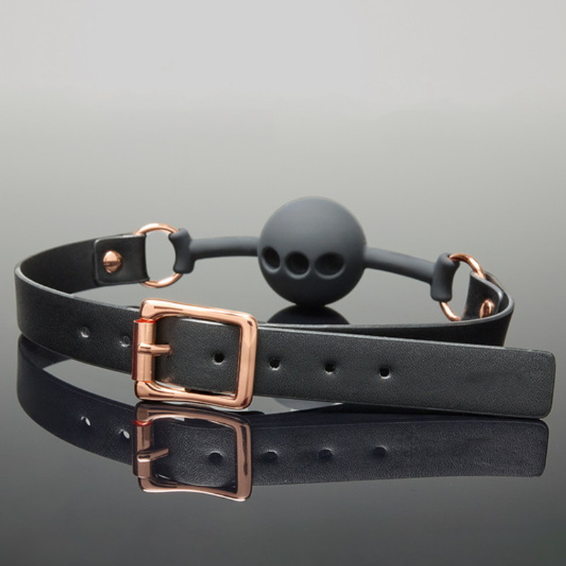 Black round ball three-hole mouth plug