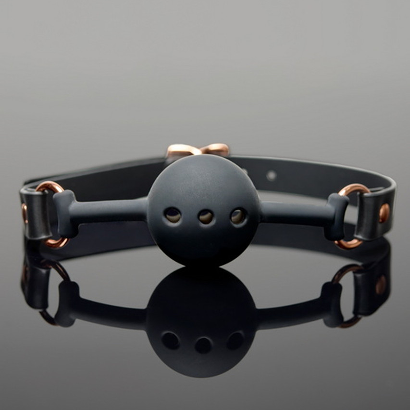 Black round ball three-hole mouth plug