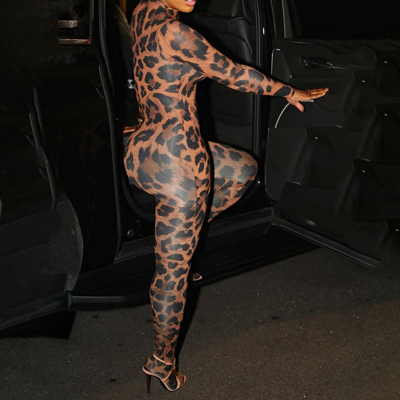 Jumpsuit mit Leopardenmuster