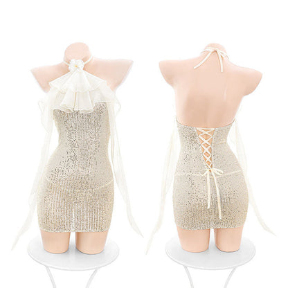 Paillettenkleid mit Trägern