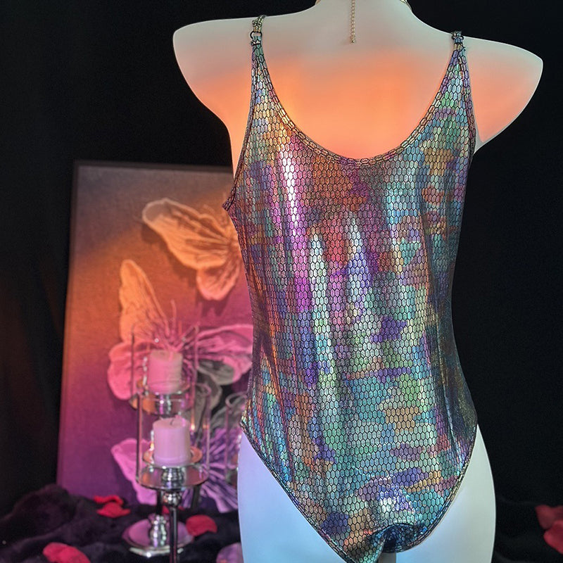 Farbenfroher, sexy Jumpsuit