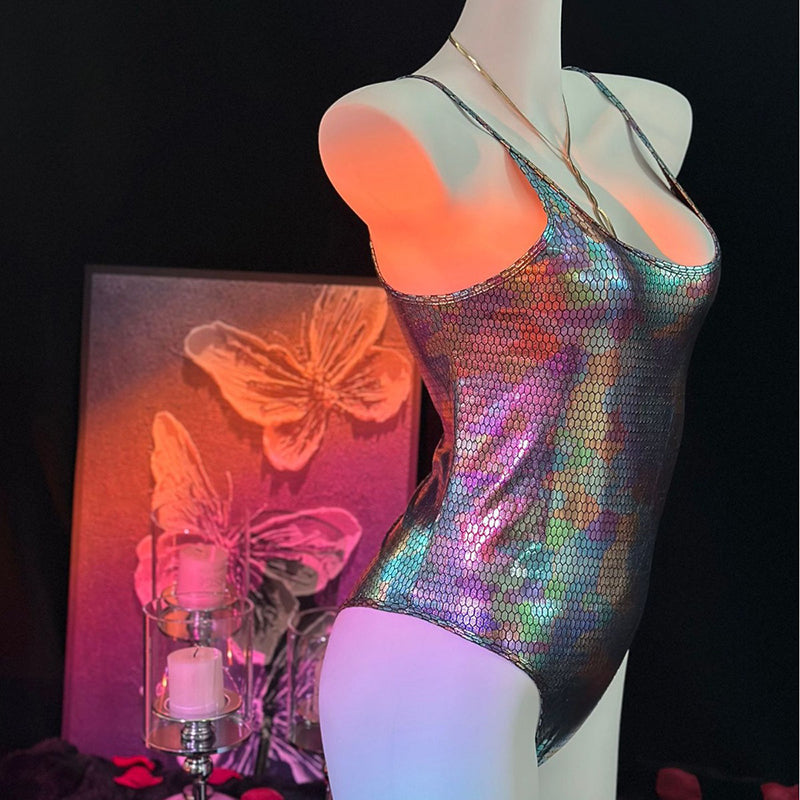 Farbenfroher, sexy Jumpsuit