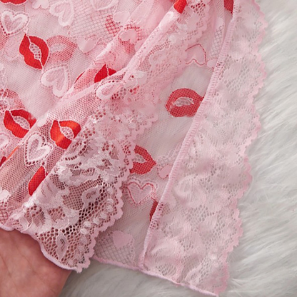 Dünnes Spitzen-Träger-Nachthemd