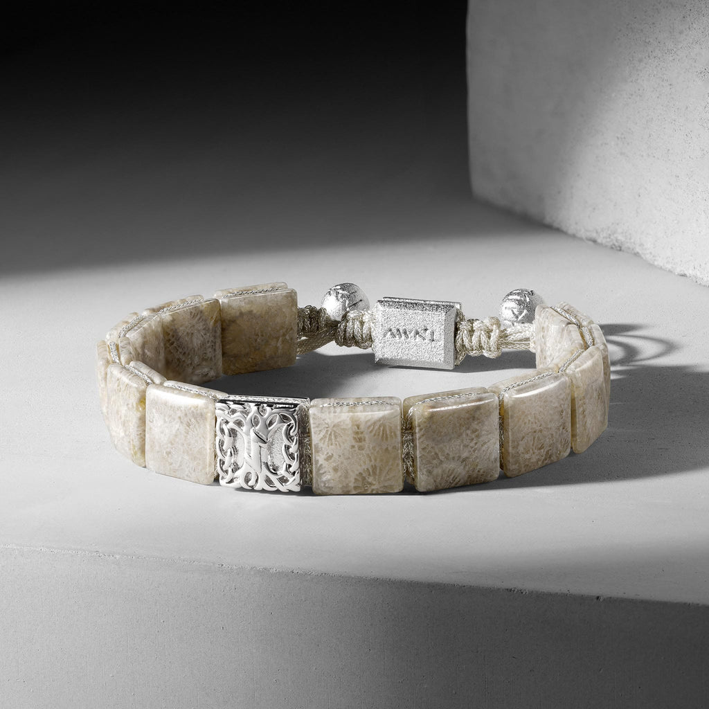 Yggdrasil Bracelet Agatized Coral