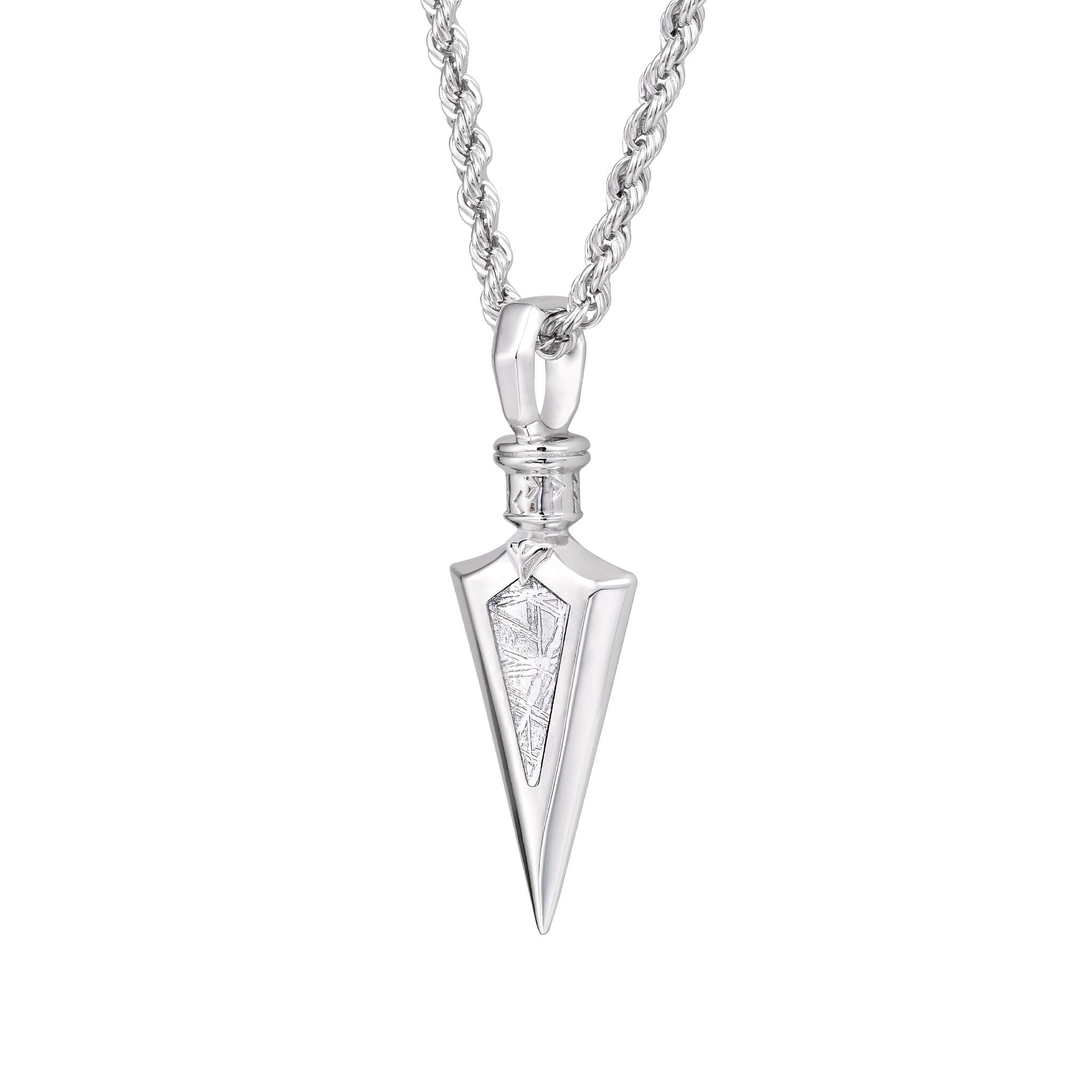 Rune Arrowhead Necklace Meteorite