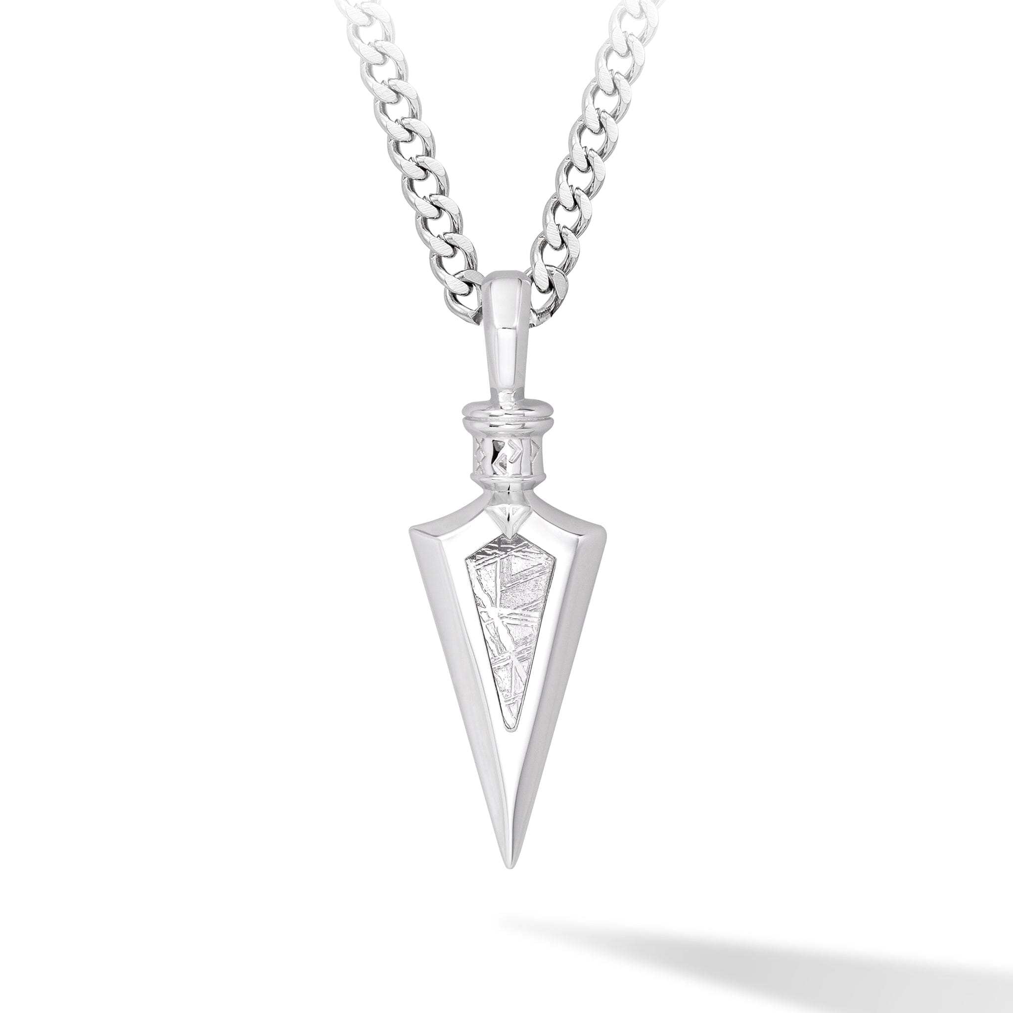 Rune Arrowhead Necklace Meteorite