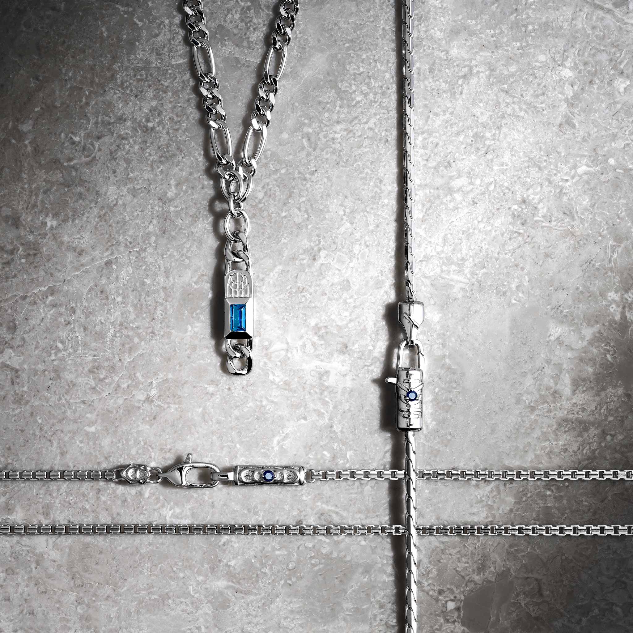 Bind Rune Franco Necklace Sapphire