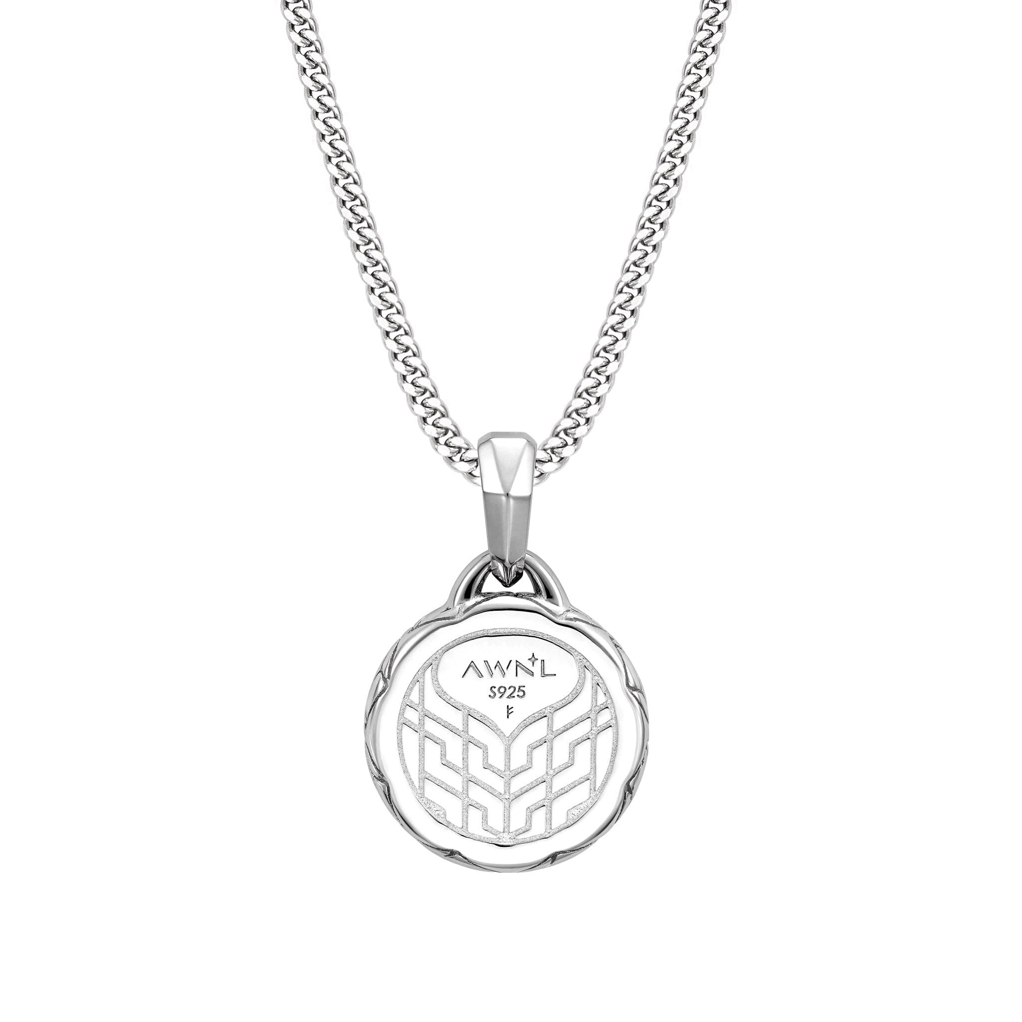 Valor Coin Necklace Black Nacre