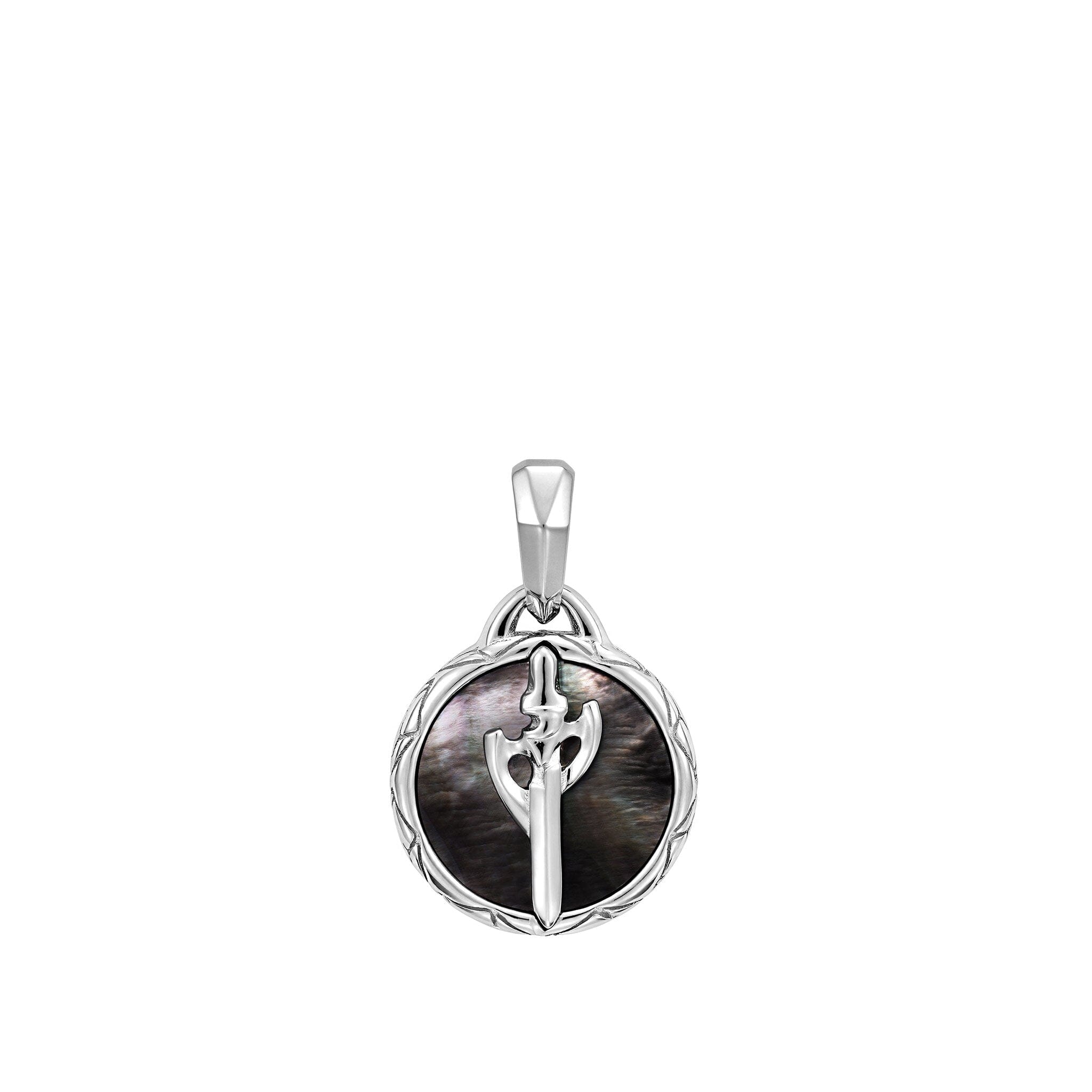 Valor Coin Necklace Black Nacre