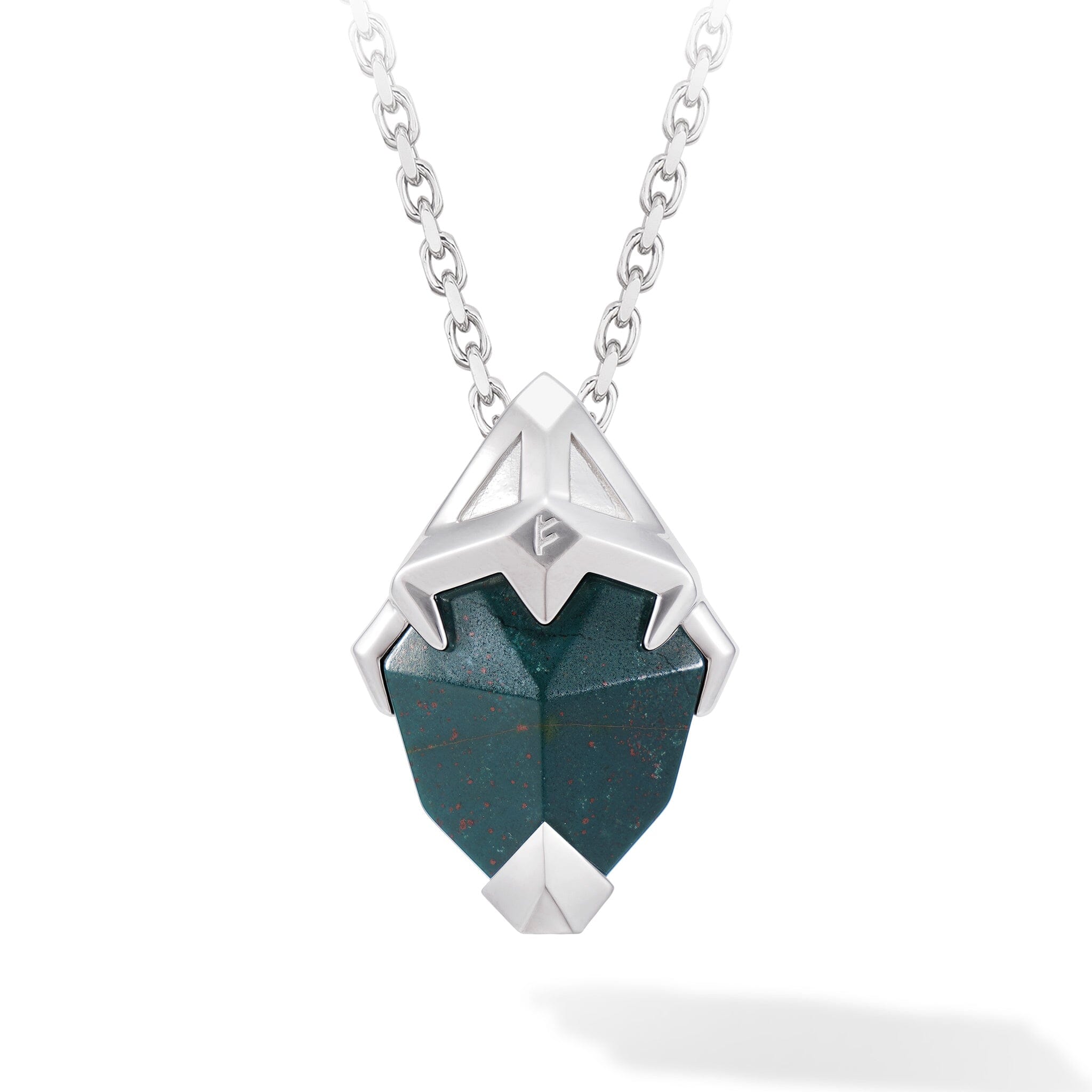 Nordic Helm Necklace Bloodstone