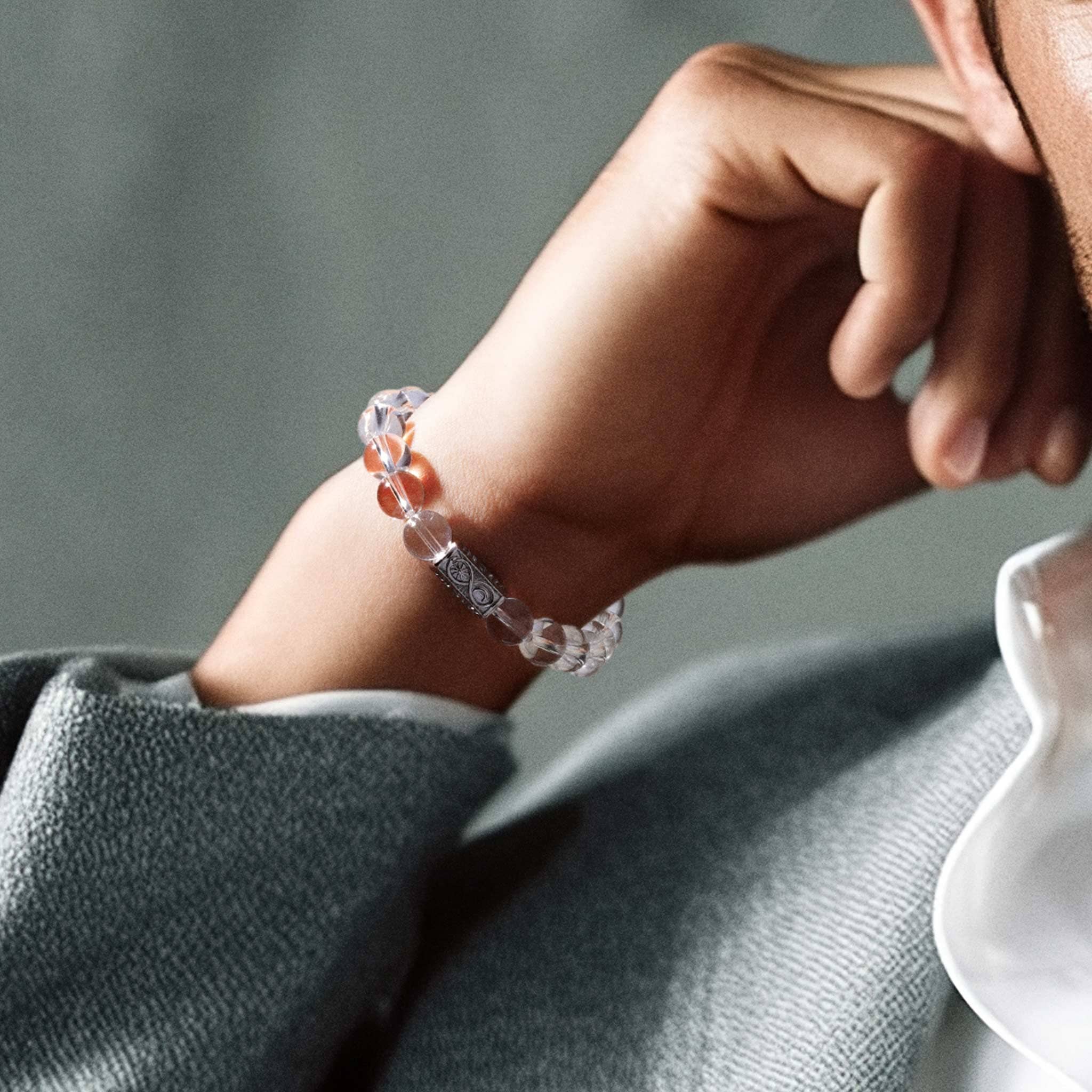 Ouroboros Bracelet Rock Crystal