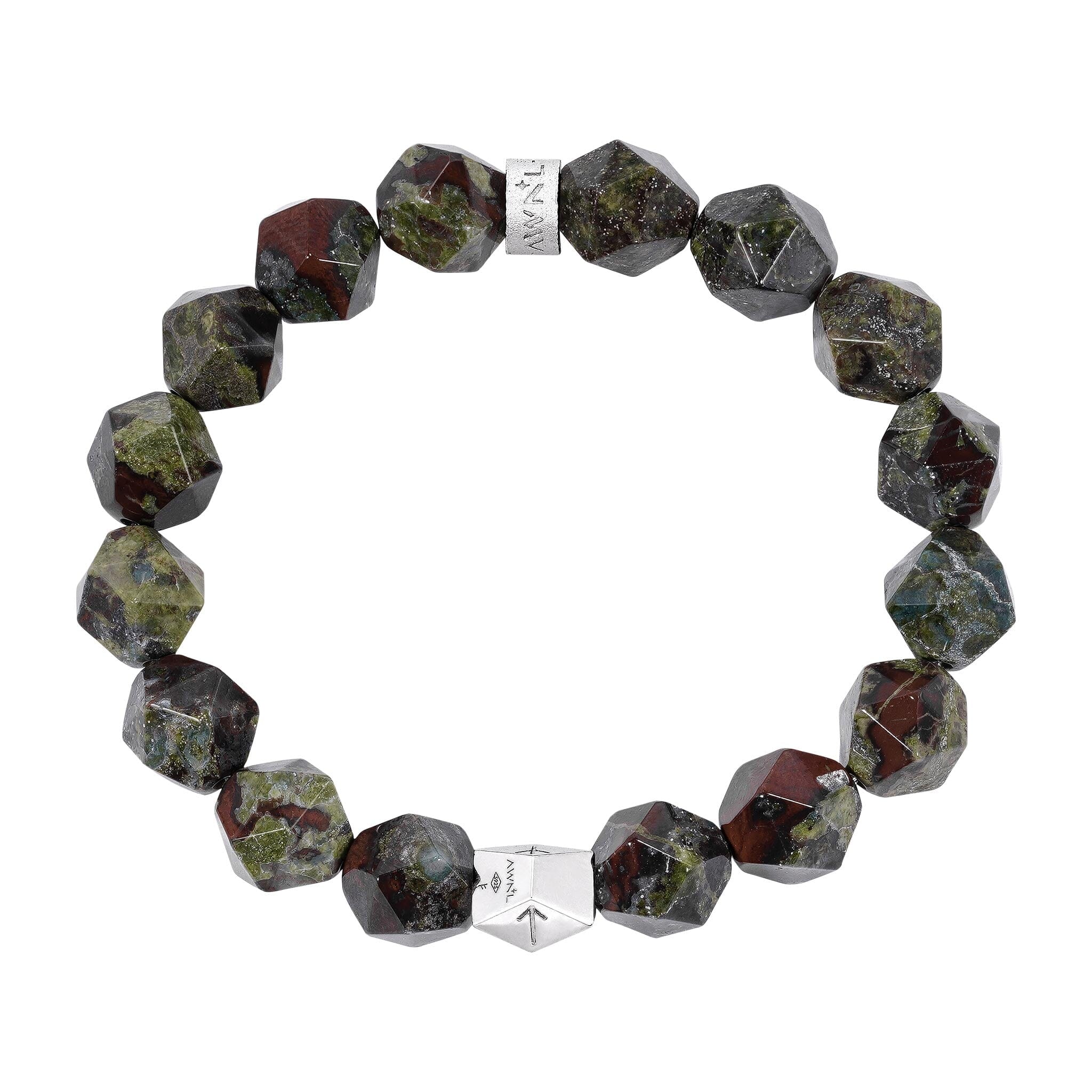 Tiwaz Algiz Bracelet Dragon Blood Jasper