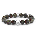 Tiwaz Algiz Bracelet Dragon Blood Jasper