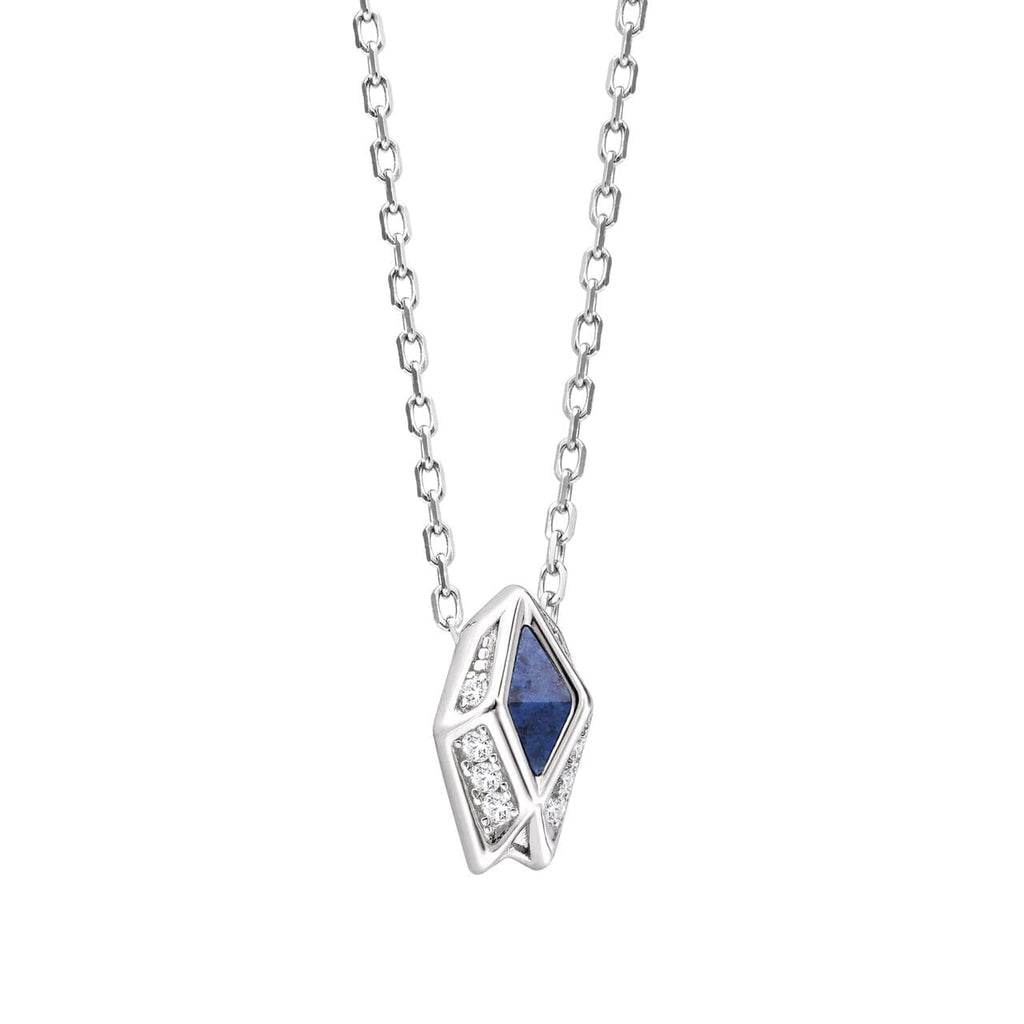 Caelum Necklace Dumortierite Pavé