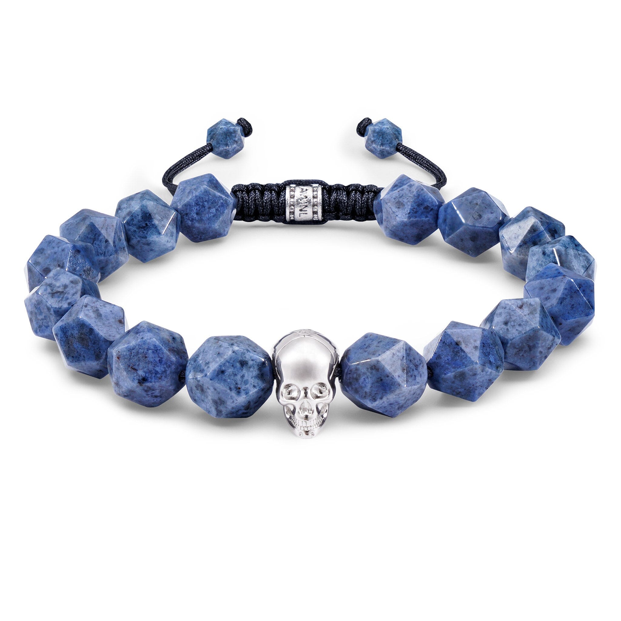 Skull Bracelet Dumortierite