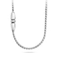 Capsule Lock Franco Necklace Silver