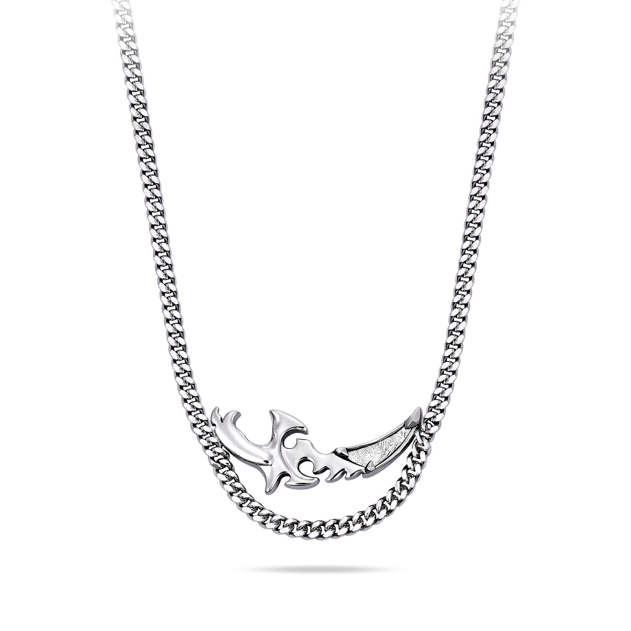 Rime Blade Curb Necklace Meteorite