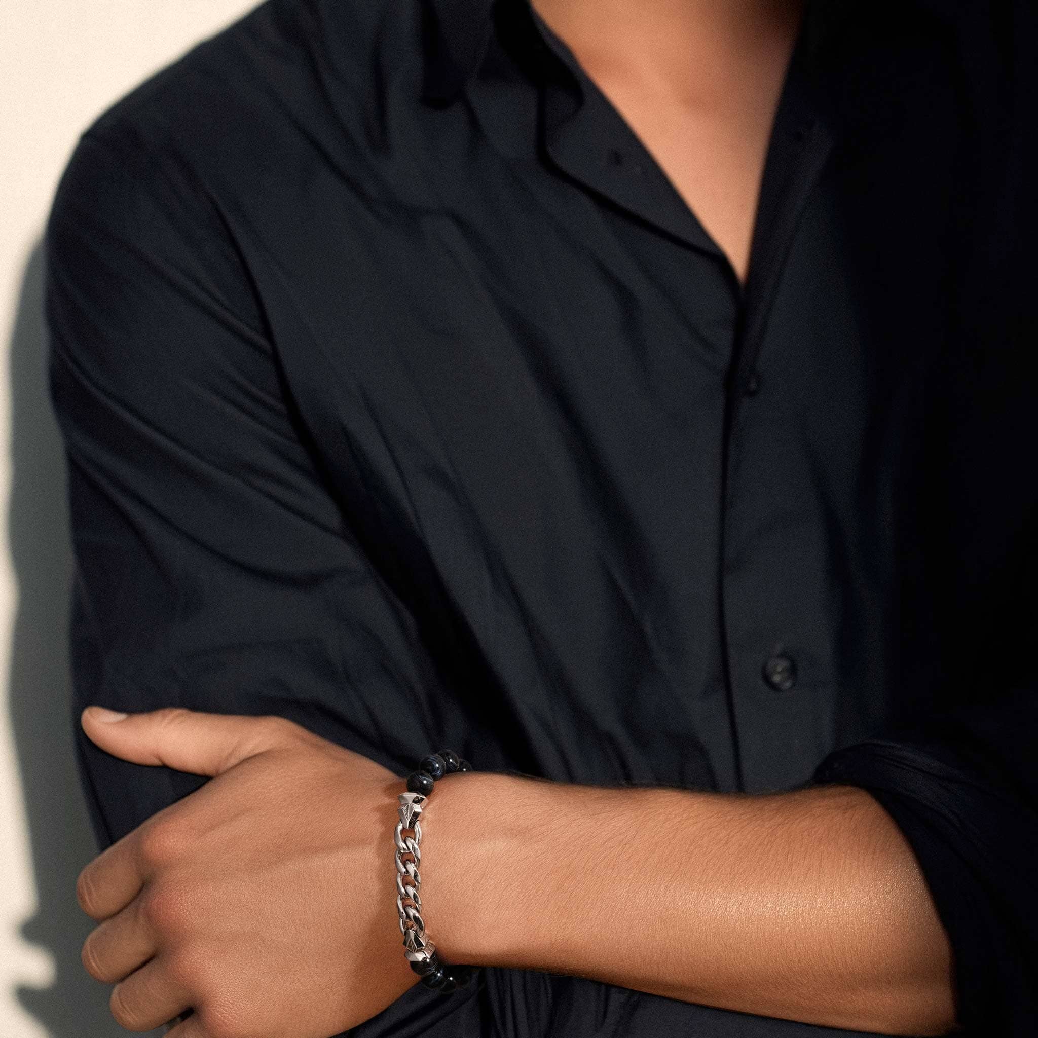 Curb Chain Bracelet Hawk Eye