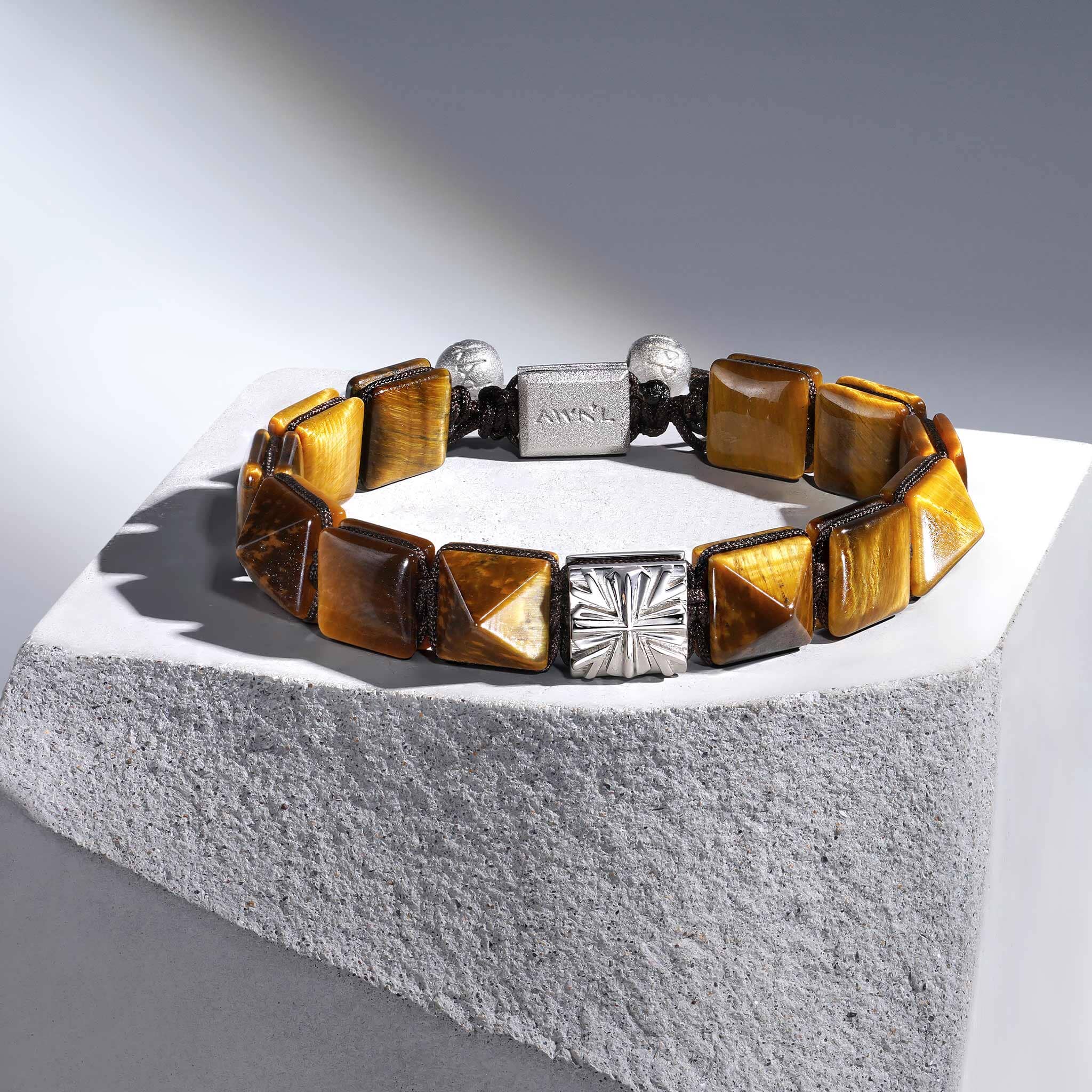Knight Cross Bracelet Golden Tiger Eye