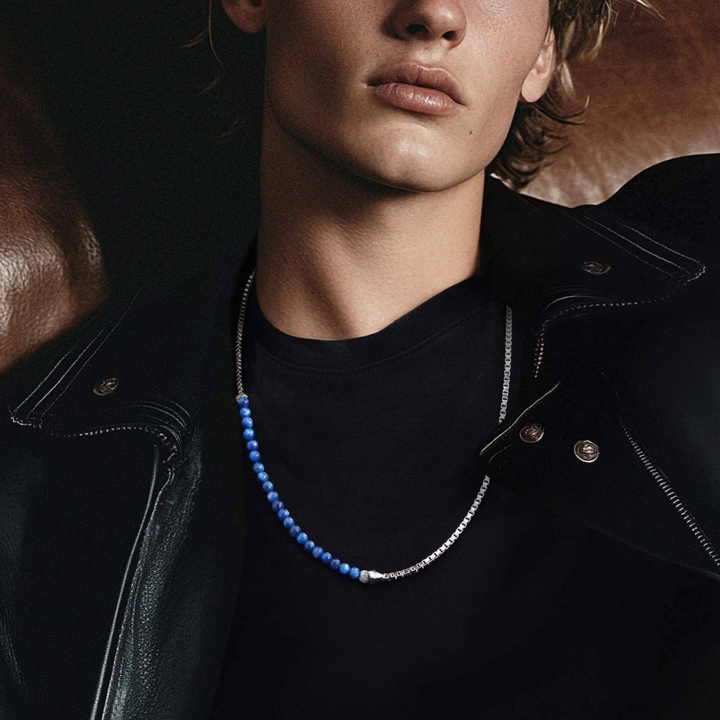 Venetian Bead Necklace Kyanite