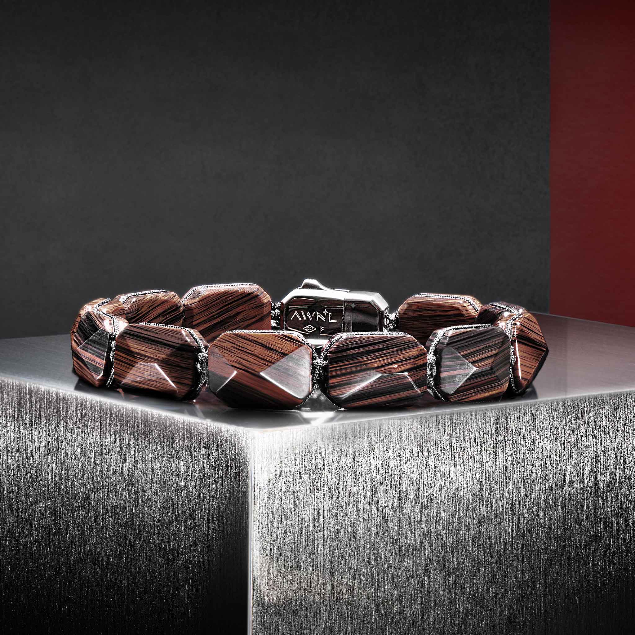 Lock Bracelet Mahogany Obsidian