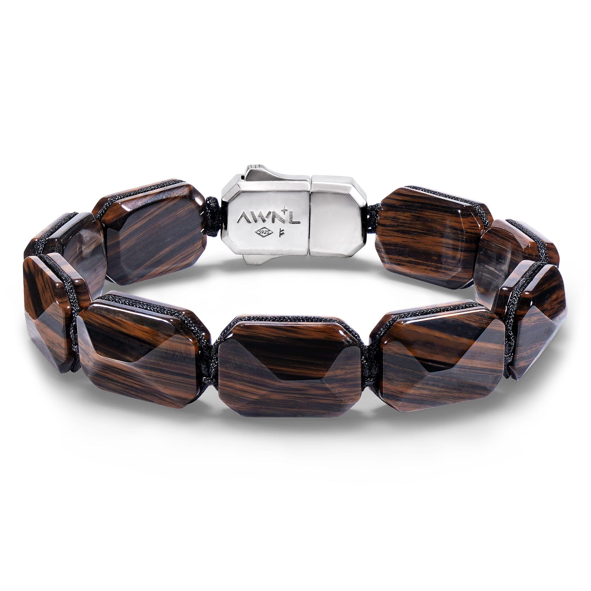 Lock Bracelet Mahogany Obsidian