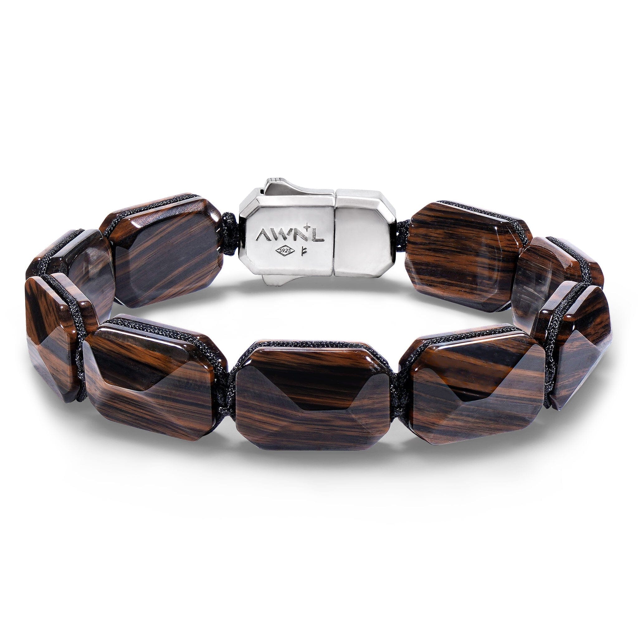 Lock Bracelet Mahogany Obsidian