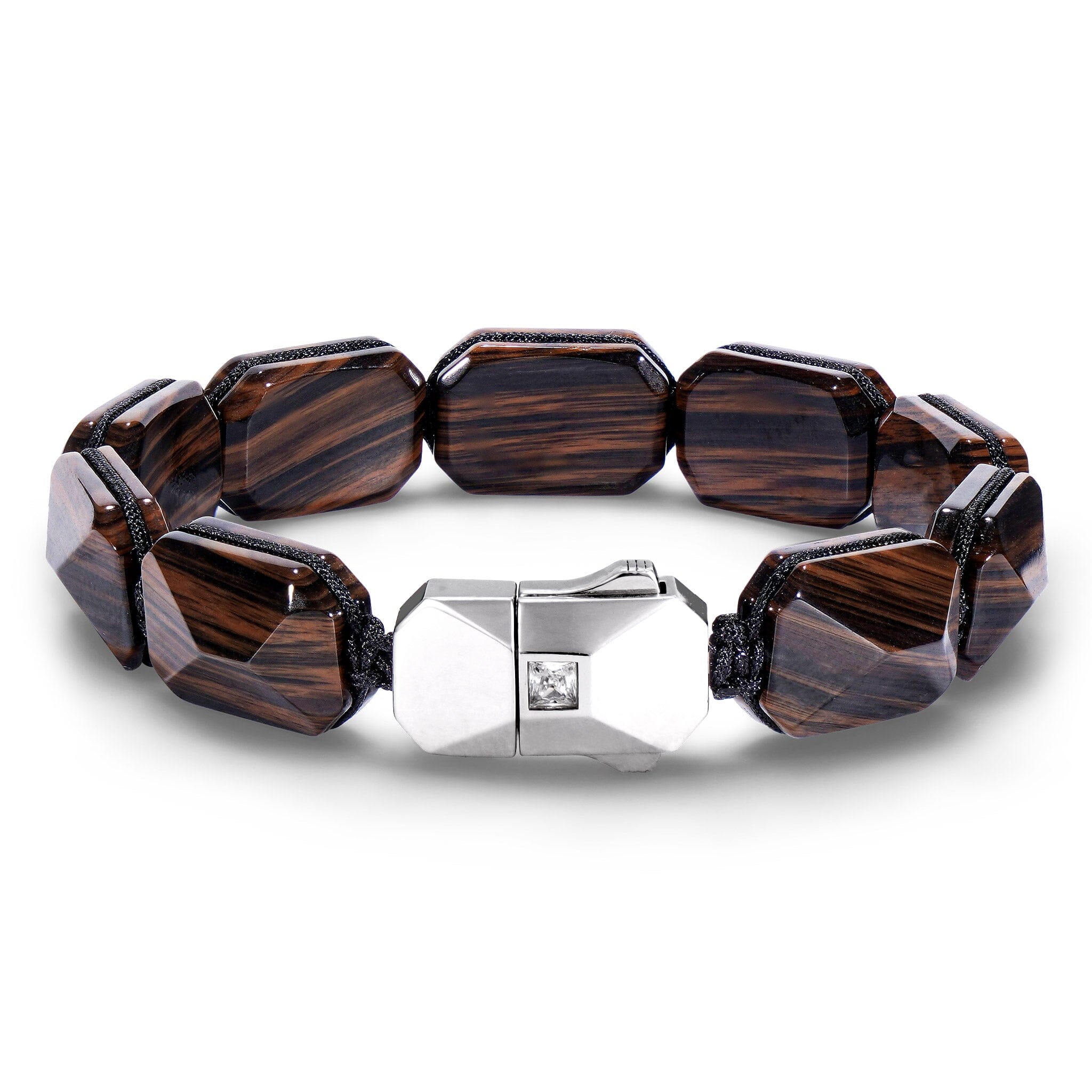 Lock Bracelet Mahogany Obsidian