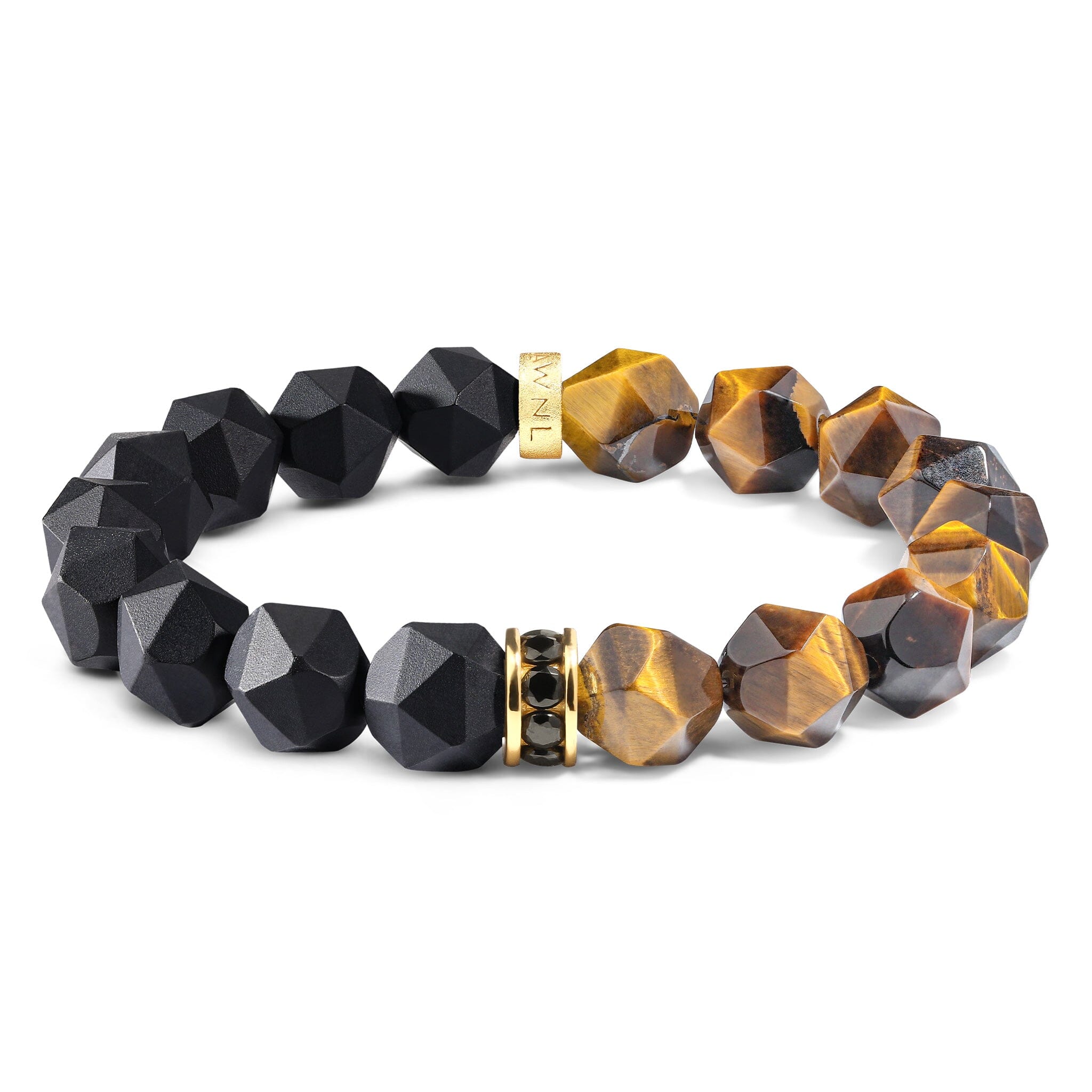 Roaring Tiger Bracelet Onyx & Tiger Eye