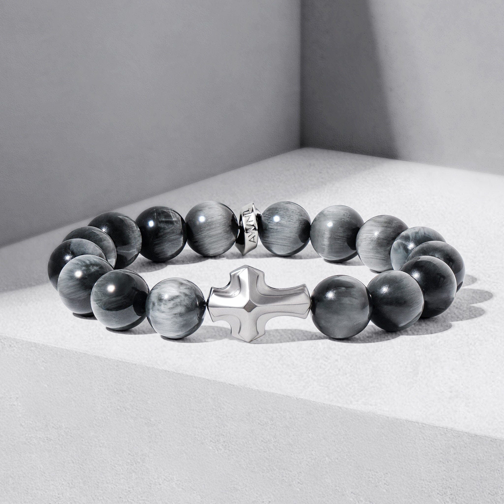 Rounded Cross Bracelet Eagle Eye