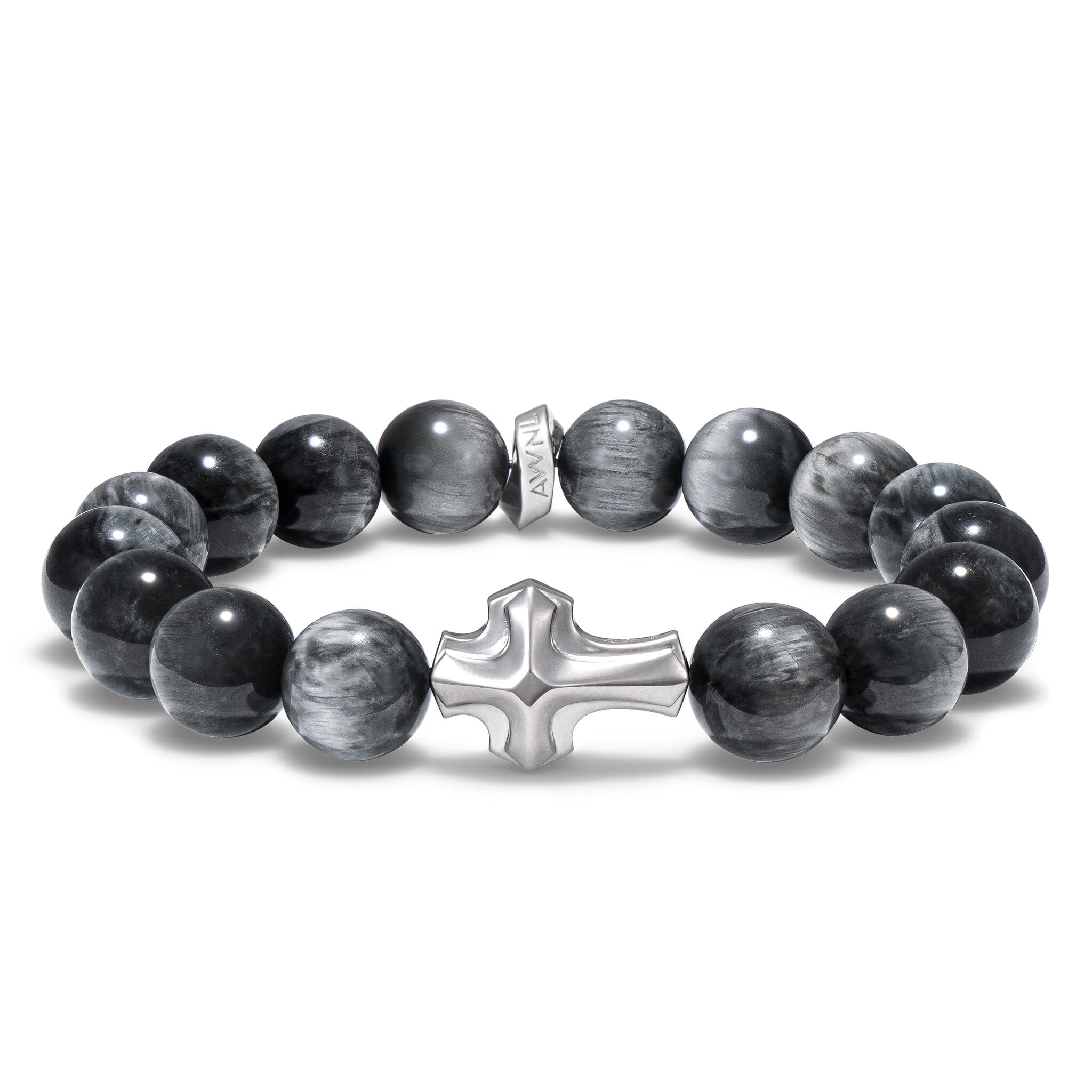 Rounded Cross Bracelet Eagle Eye