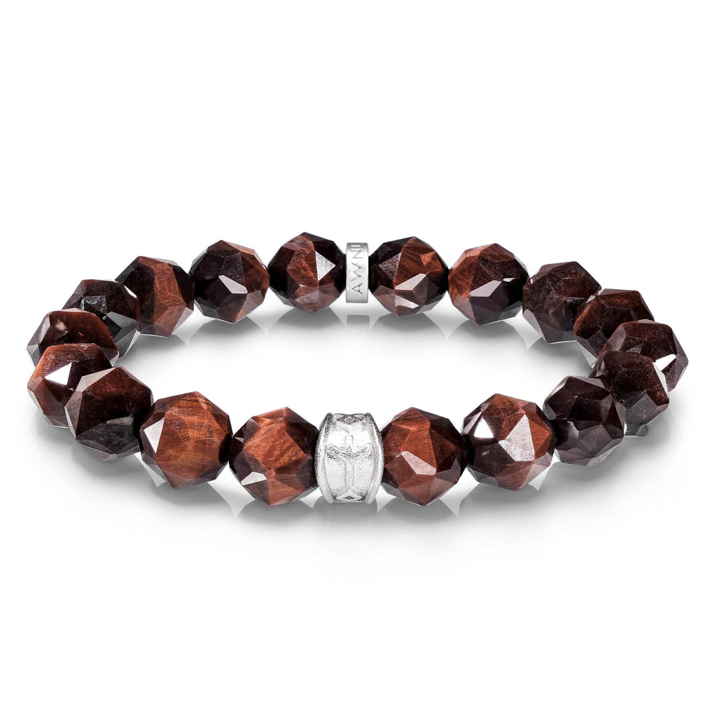 Algiz Bracelet Red Tiger Eye