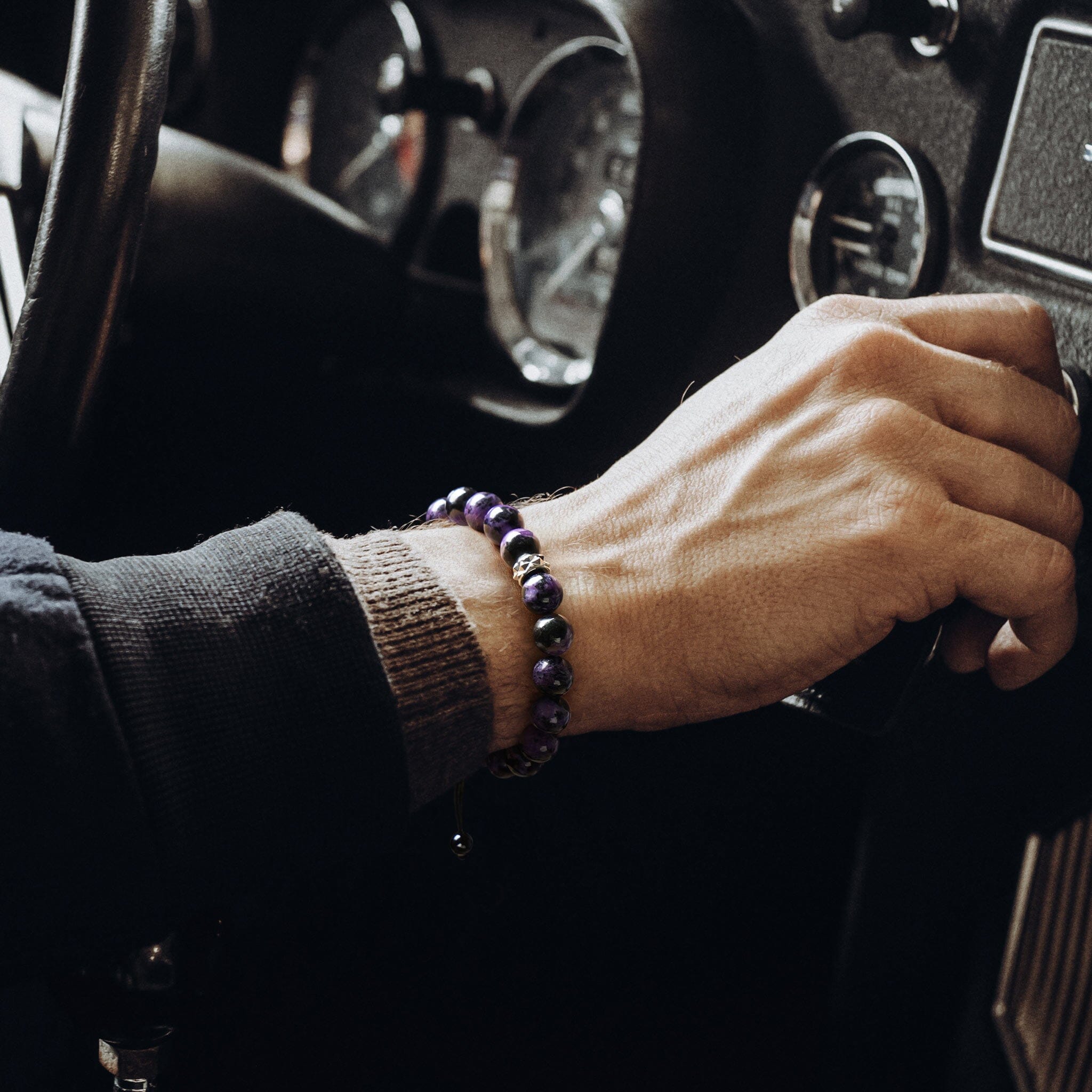 Classic Knotted Bracelet Charoite