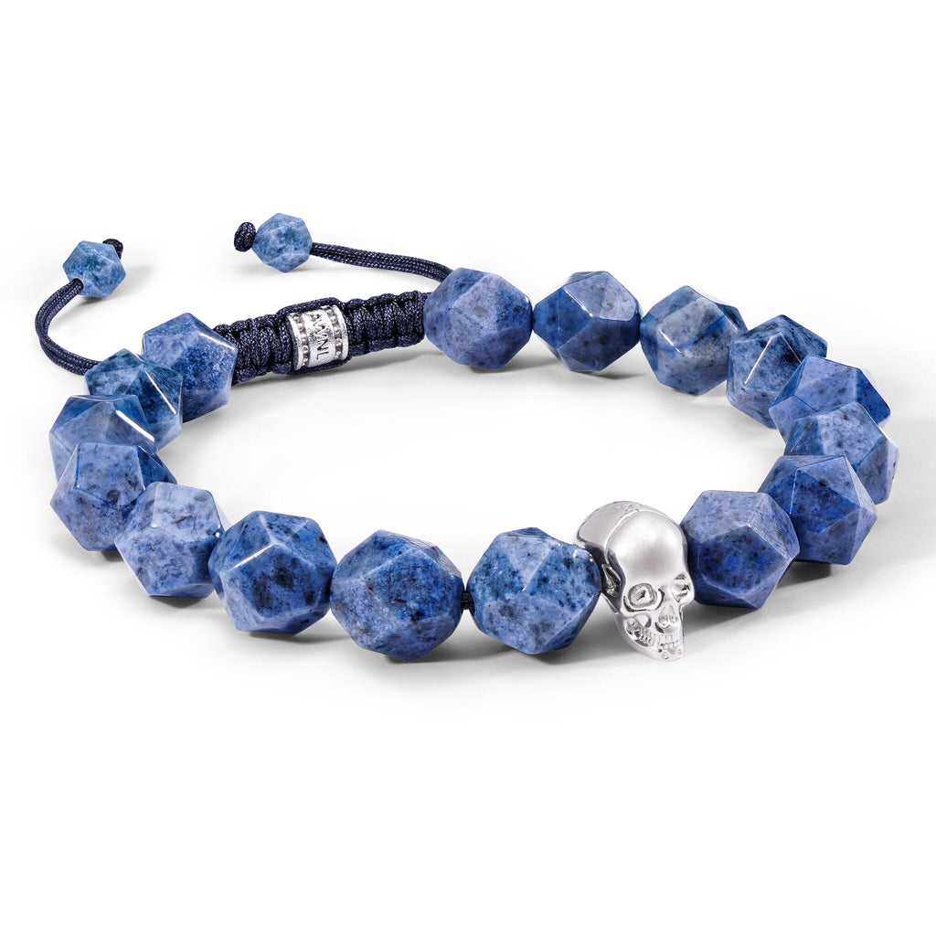 Skull Bracelet Dumortierite