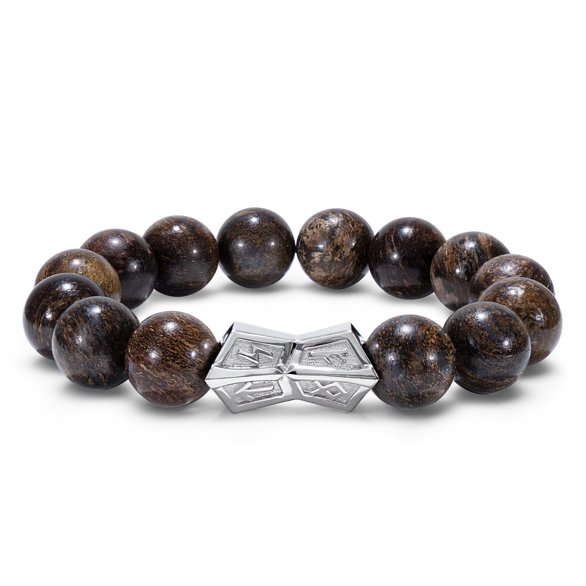 Rune Crossguard Bracelet Bronzite
