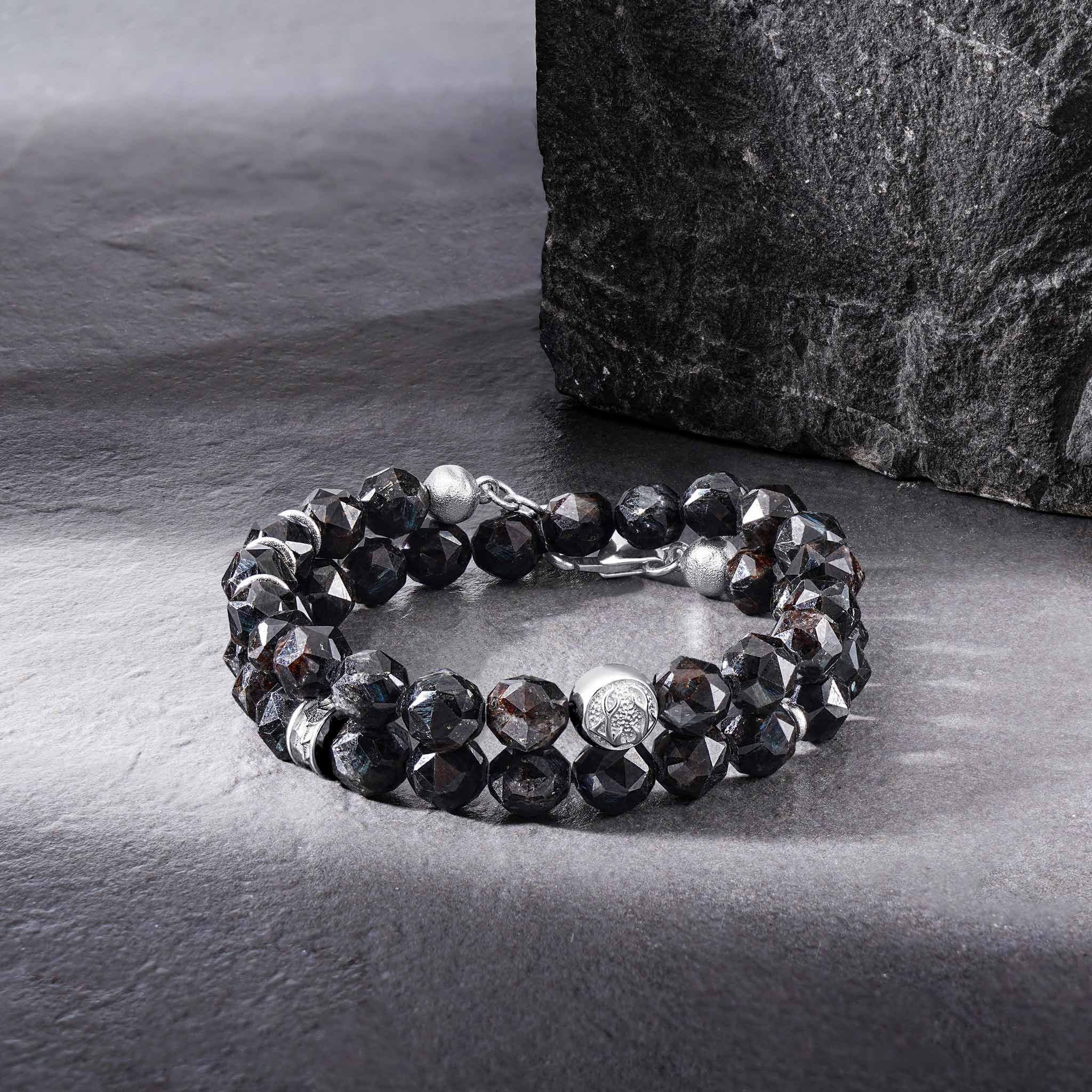 Sorcerer Double Wrap Bracelet Nuummite