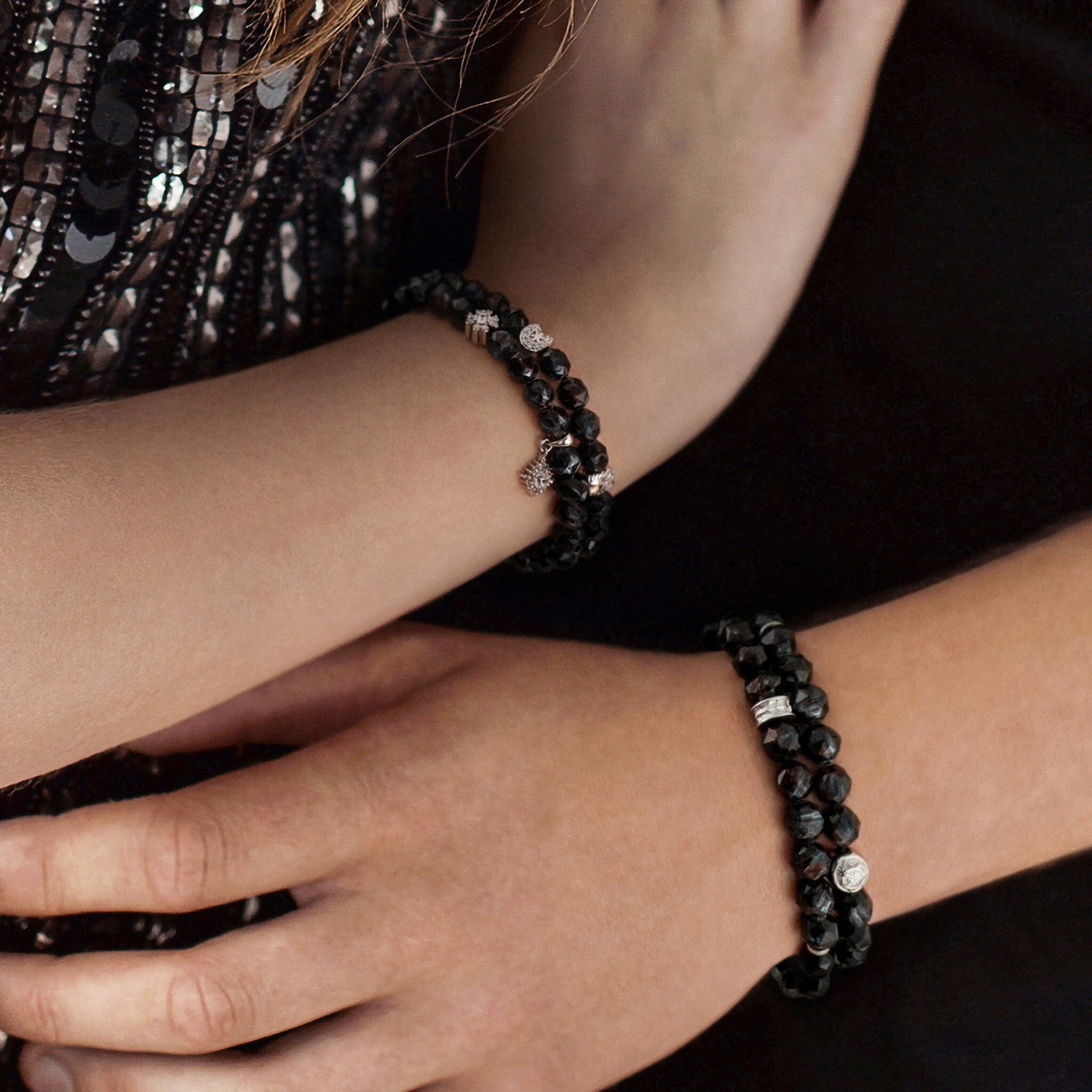 Sorcerer Double Wrap Bracelet Nuummite