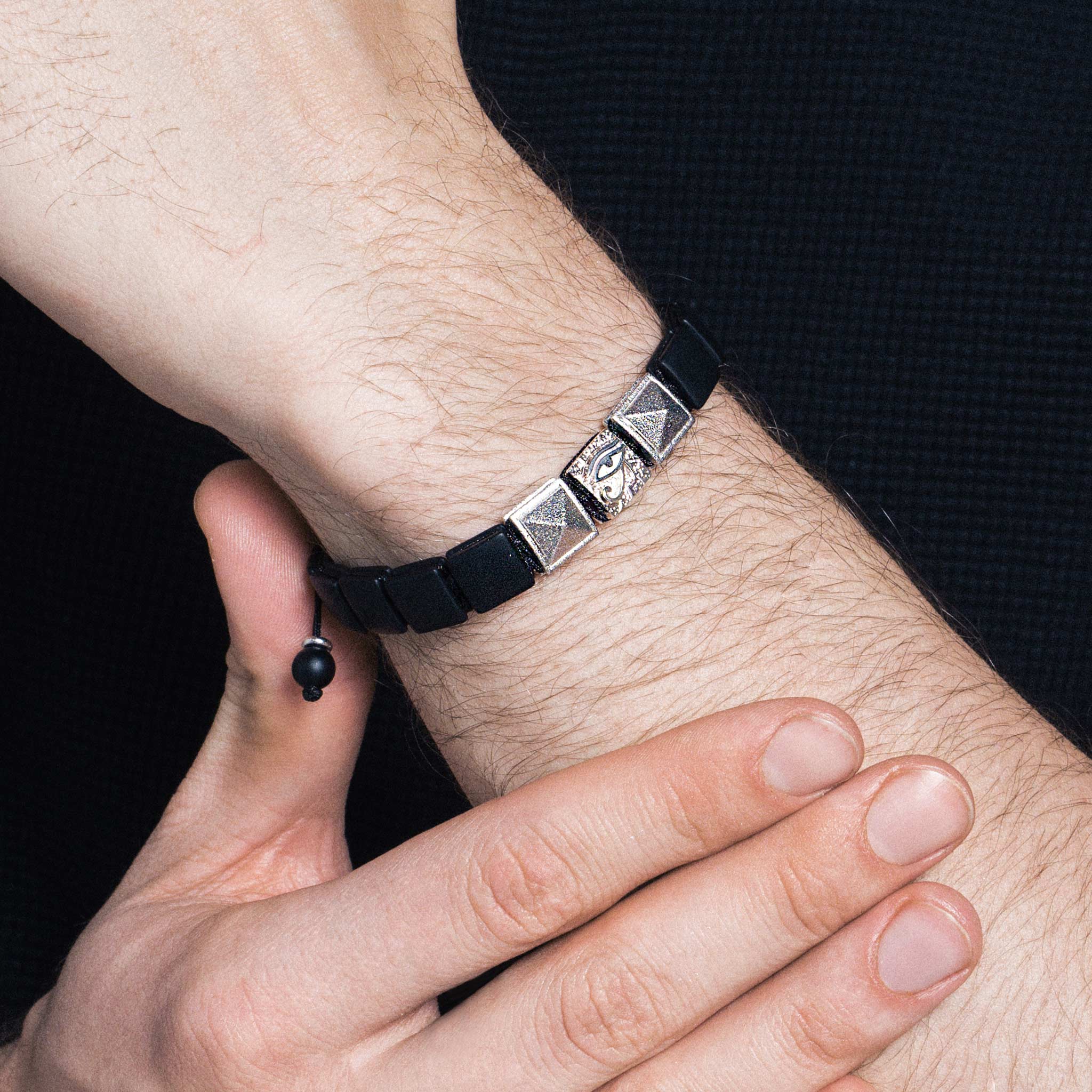 Horus Eye Bracelet Onyx