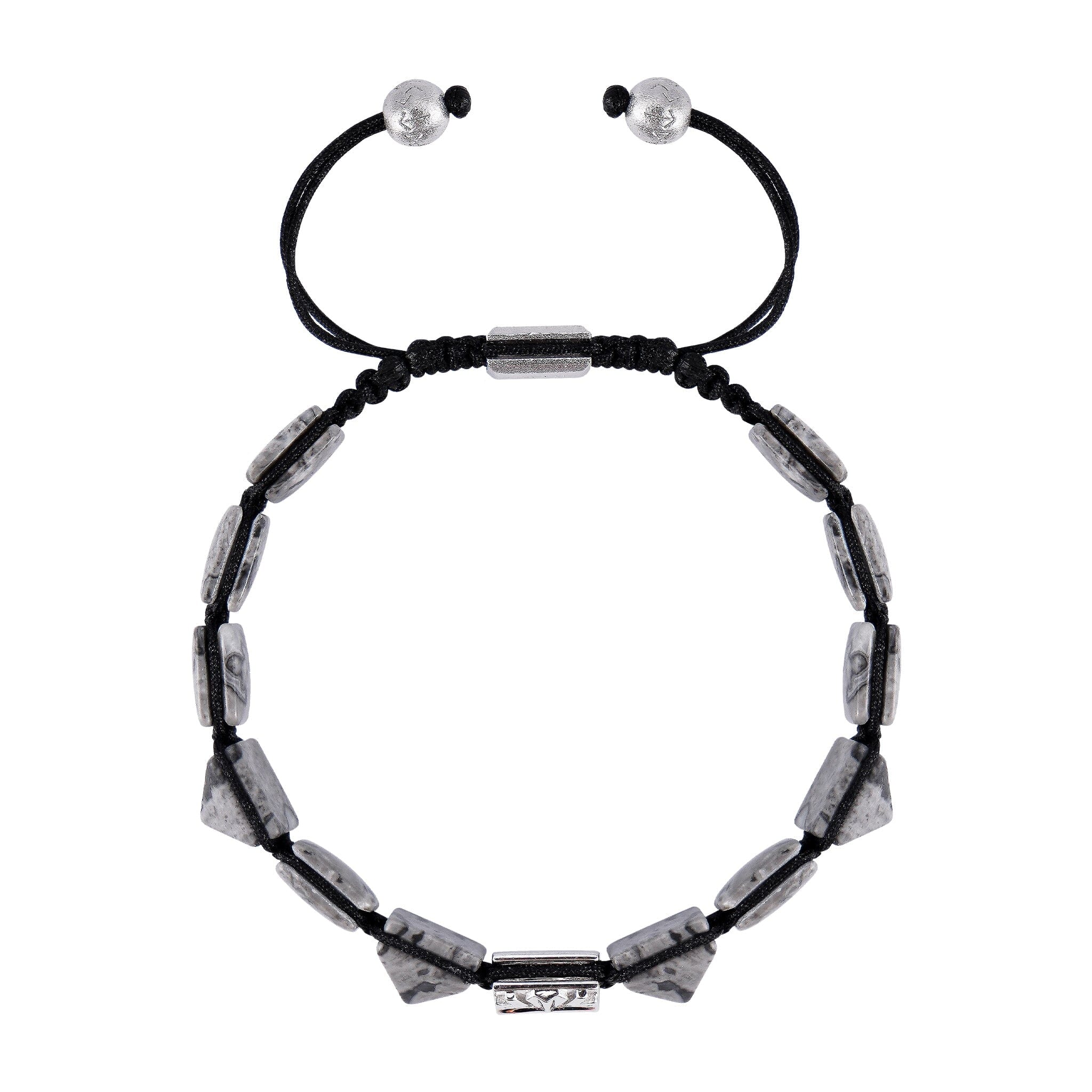 Knight Cross Bracelet Picasso Jasper