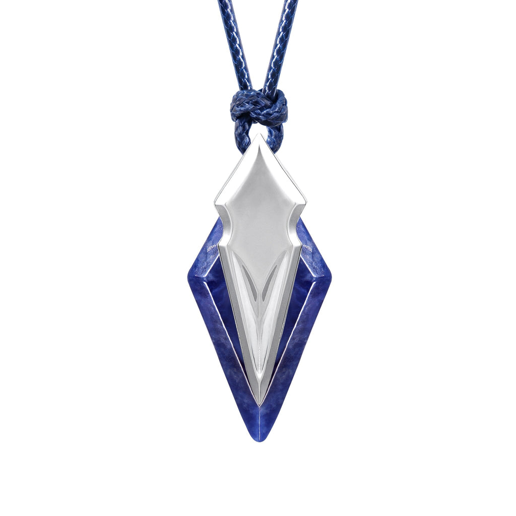 Trident Necklace Sodalite / L