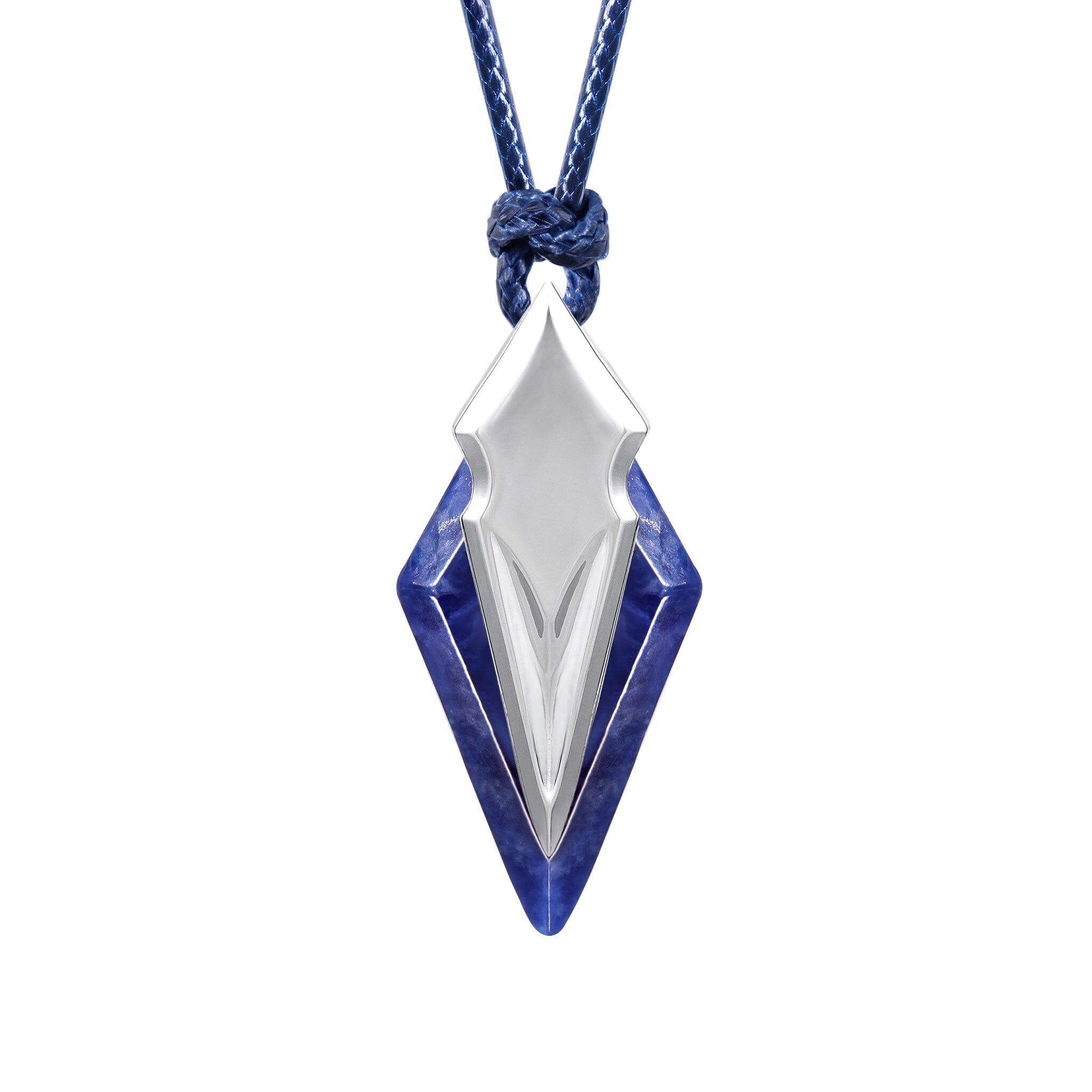 Trident Necklace Sodalite / L