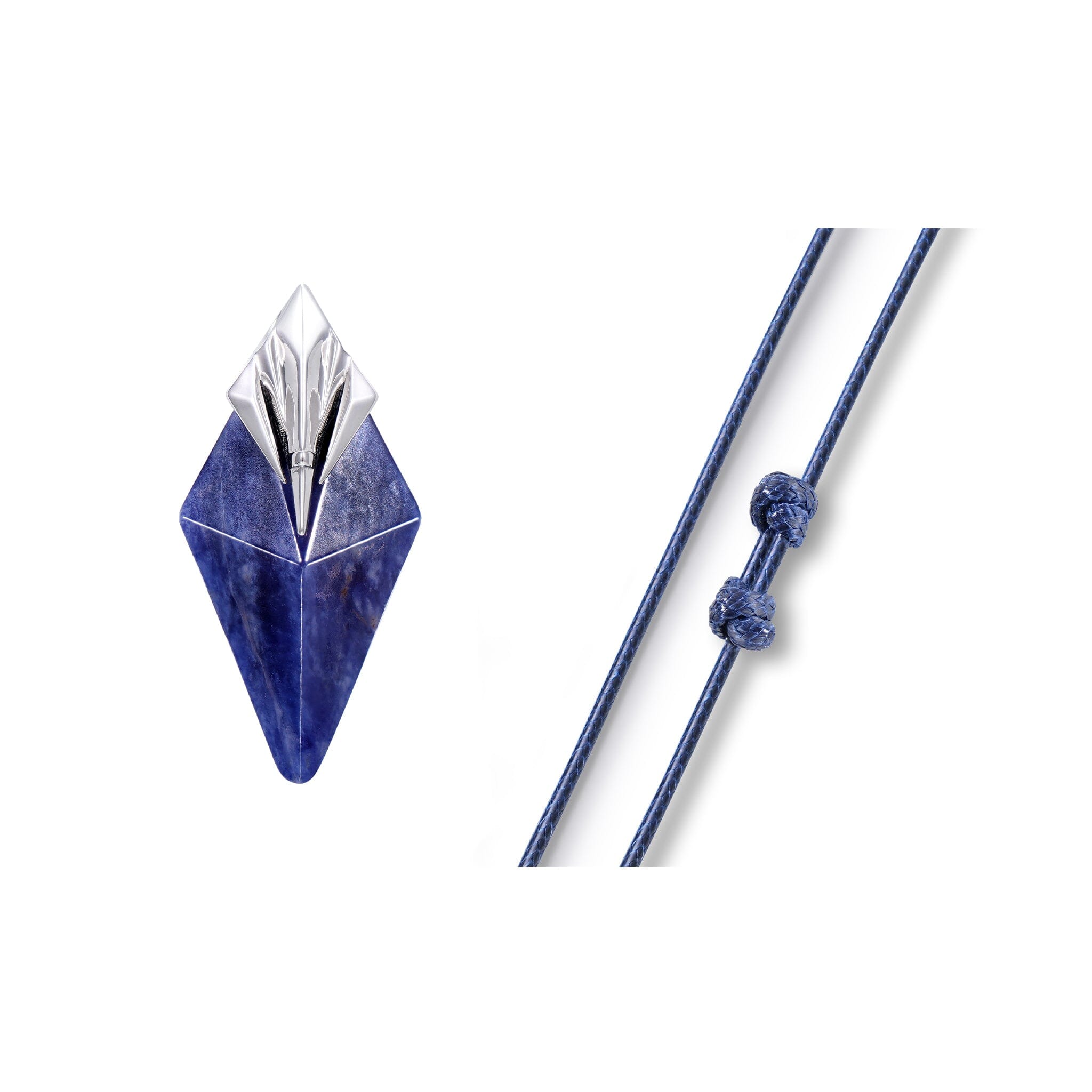 Trident Necklace Sodalite / L