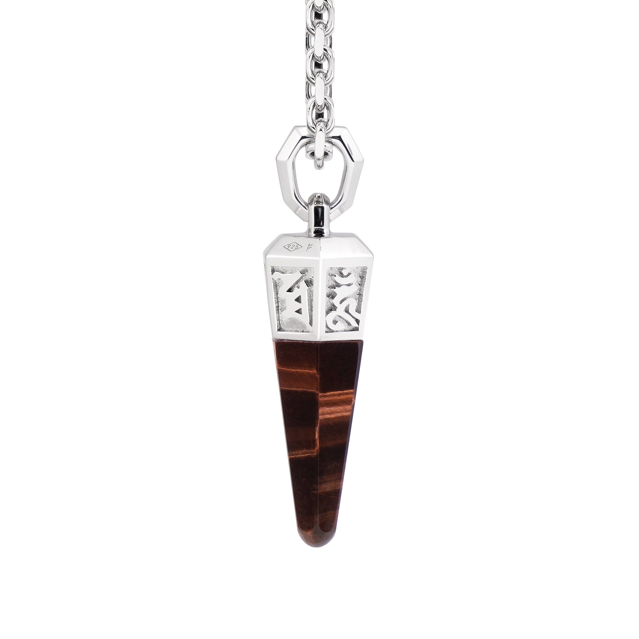 Mantra Necklace Red Tiger Eye