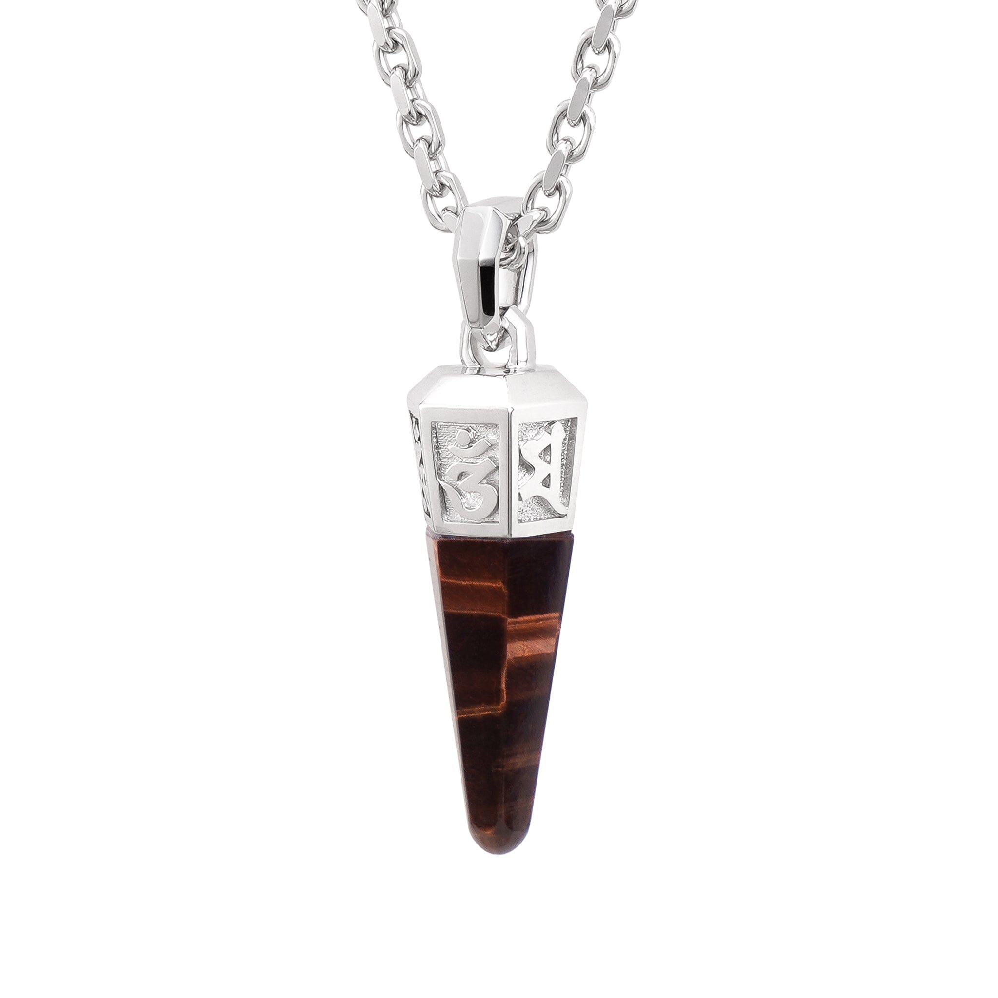 Mantra Necklace Red Tiger Eye