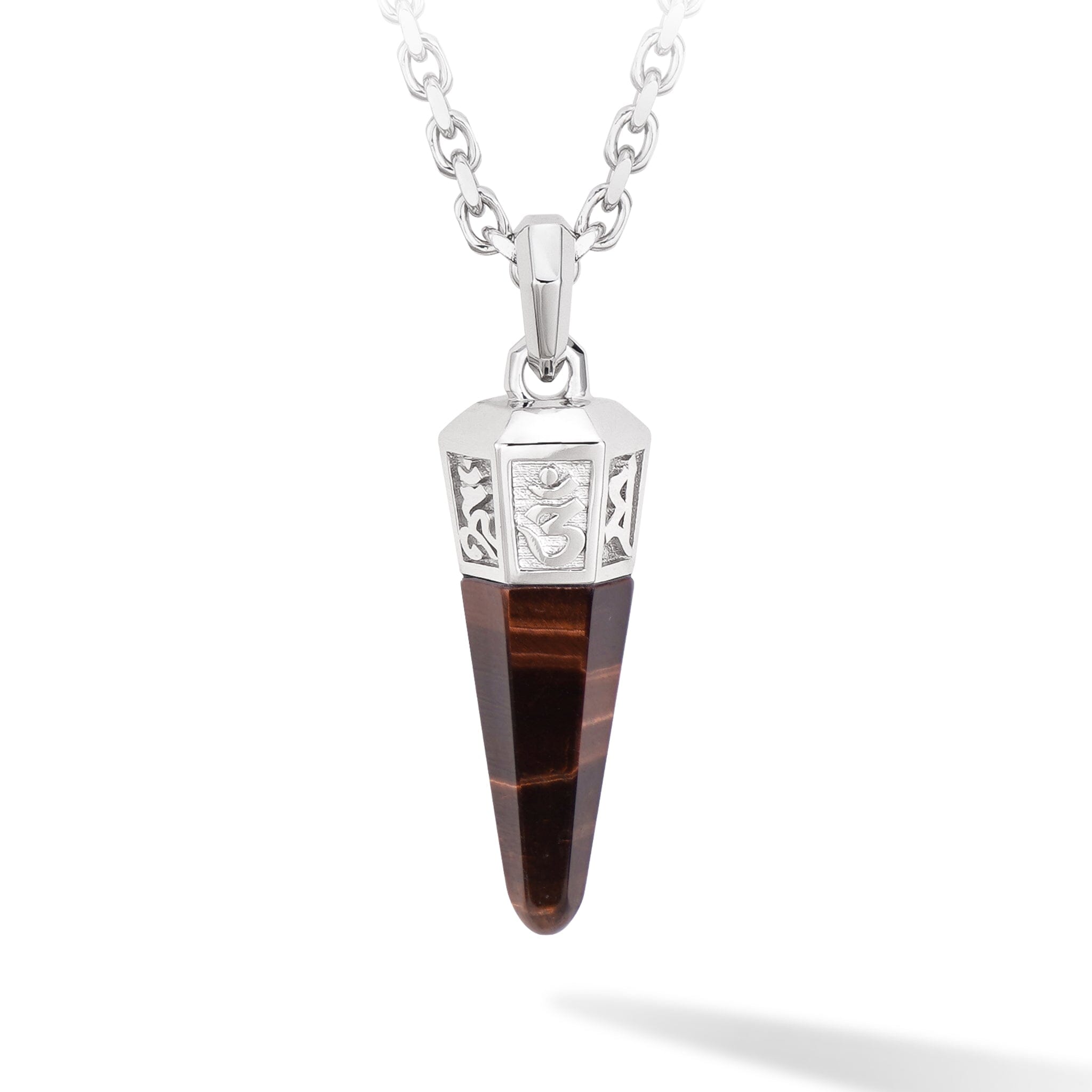 Mantra Necklace Red Tiger Eye