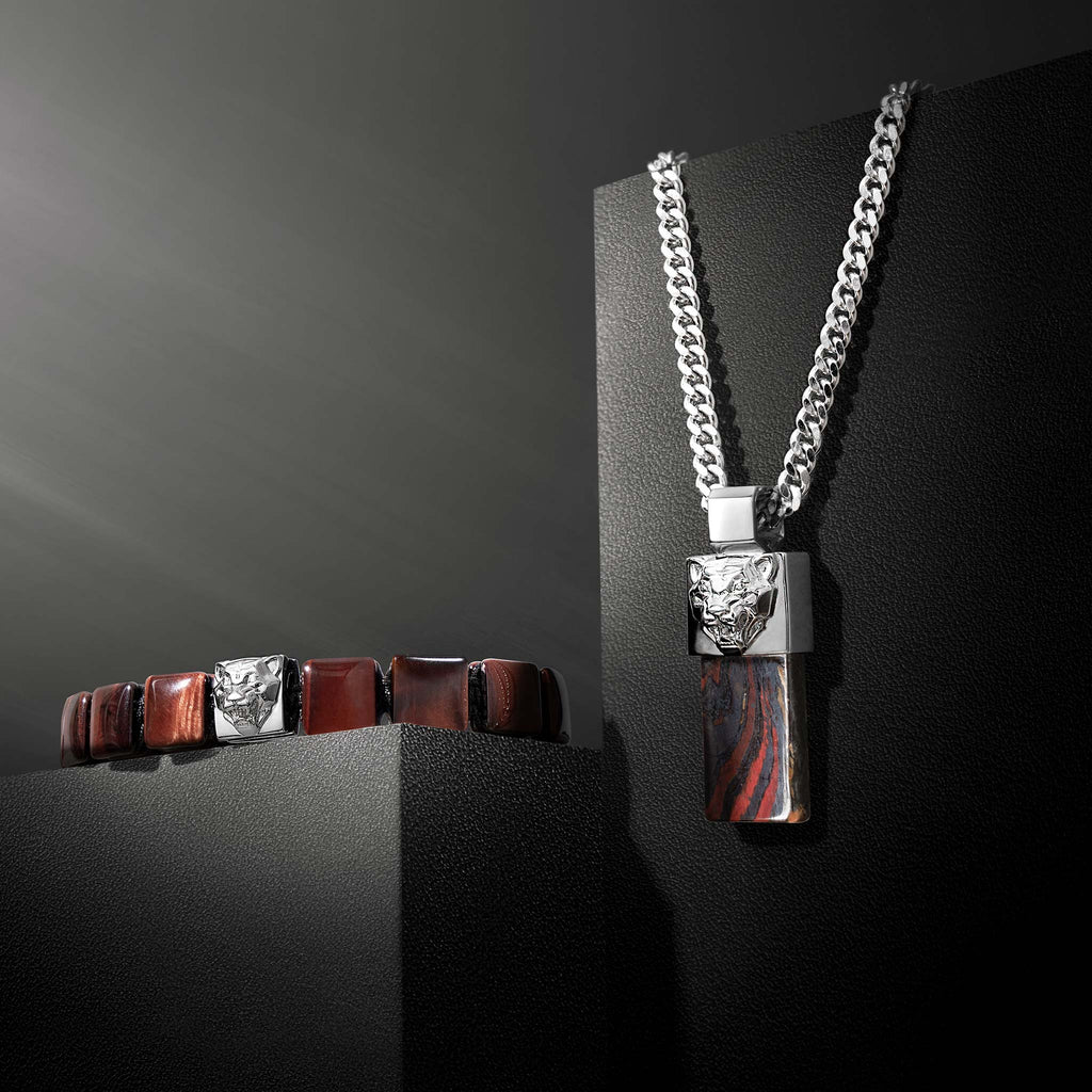 Tiger Head Necklace Tiger Iron