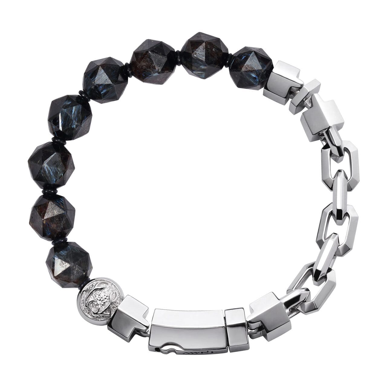 Square Link Bracelet Nuummite